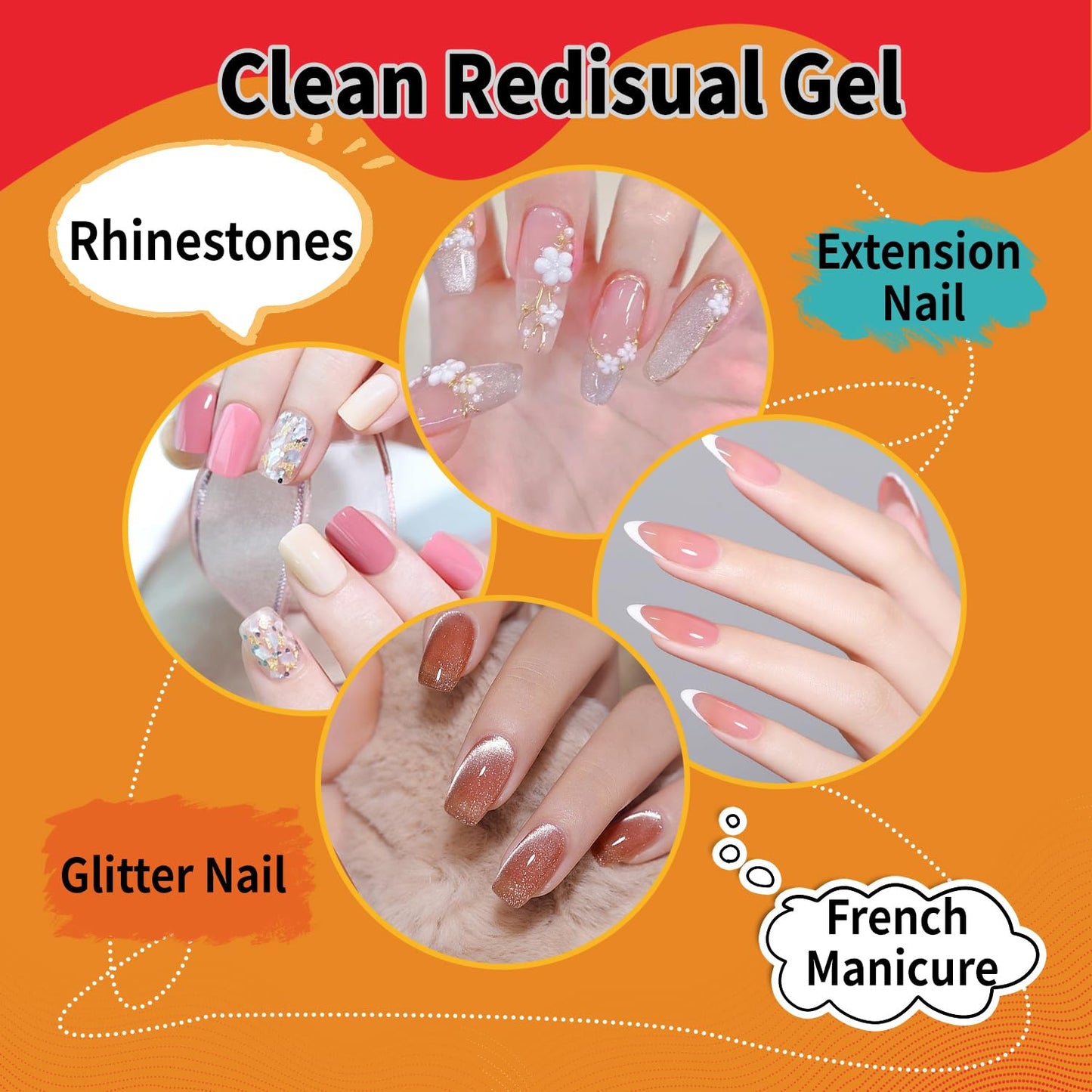 Nail Brush Cleaner & Restorer Nail Brush Clean Solution Quickly Clean Nail Brushes Gel Nail Brush Cleaner Kit with Glass Cup Nail Cleaning pads for DIY Salon at Home 4 Fl.Oz