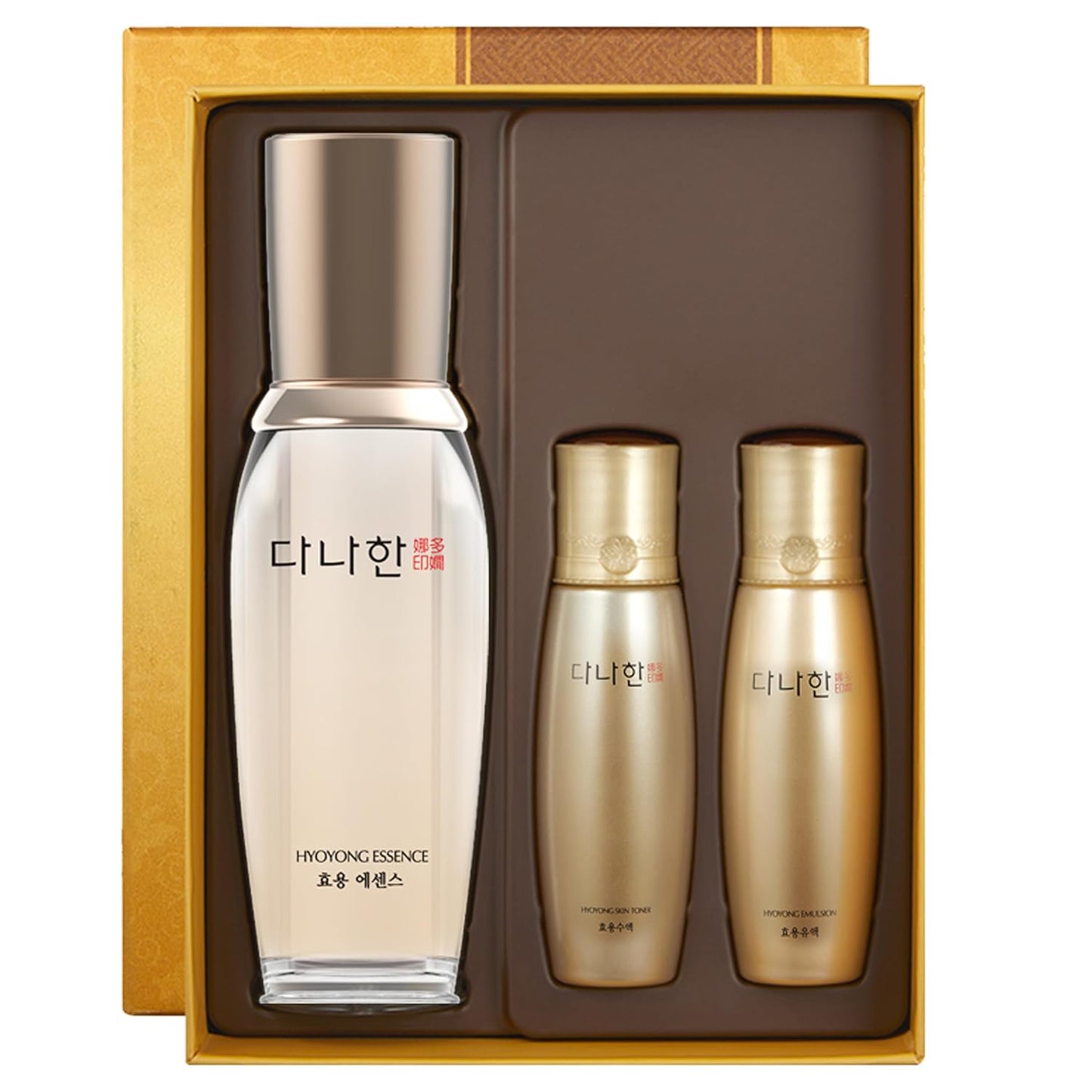 Hyoyong Korean Traditional Herbal Fermented Face Essence Special Gift Set - Anti-Aging Concentrated Serum for Improves Elasticity Firmness, 1.69 fl.oz. + 1.01 fl.oz 2 Pack