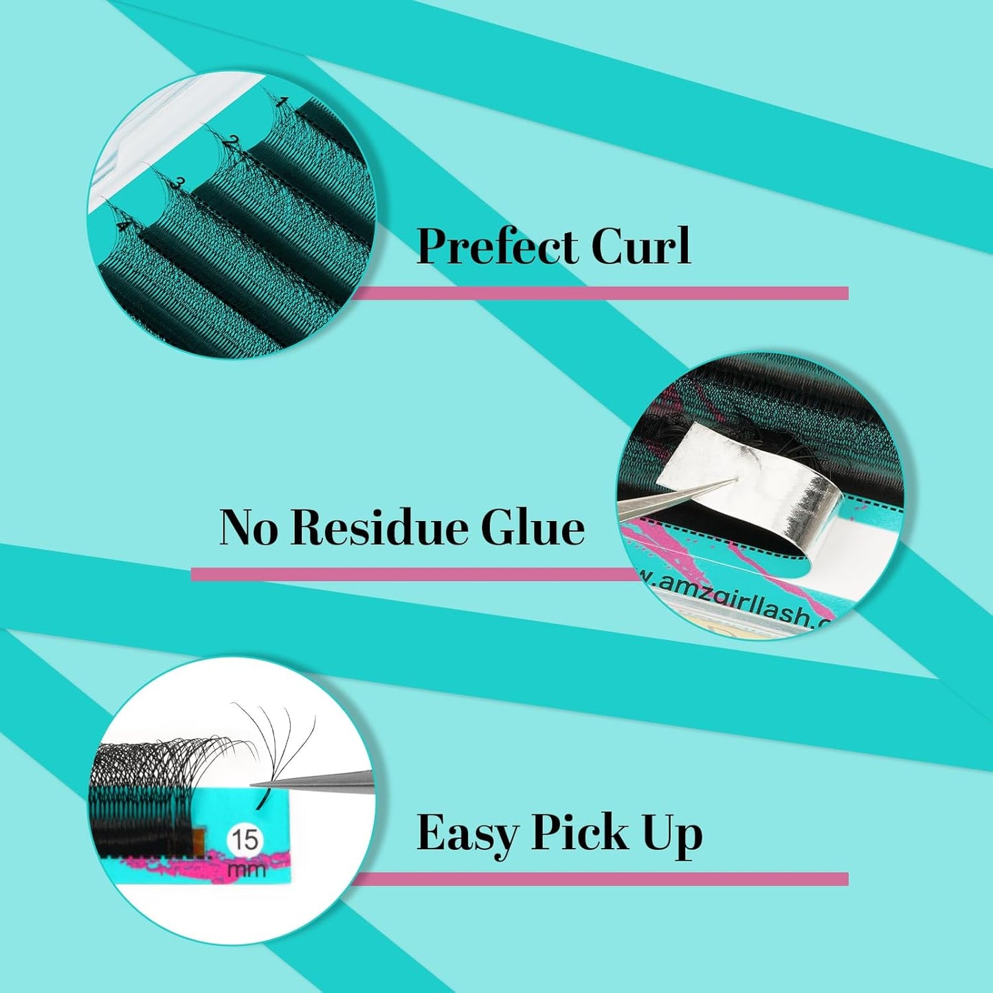 Eyelash Extensions 4DW D Curl,Mixed Tray Lash Extension Supplies Individual Lashes Premium Classic Lash Soft Super Matte Black Professional Eyelashes Extension(8-15mm)