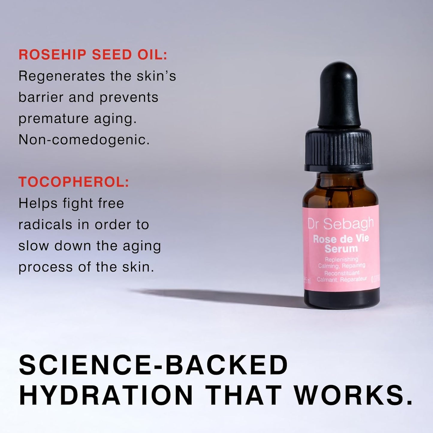 Rose de Vie Serum - 0.17 fl oz | Award-Winning Nourishing Anti-Aging Formula | Use with Dry, Mature, or Sensitive Skin | Designed to Soothe Redness & Irritation | Regenerating & Invigorating