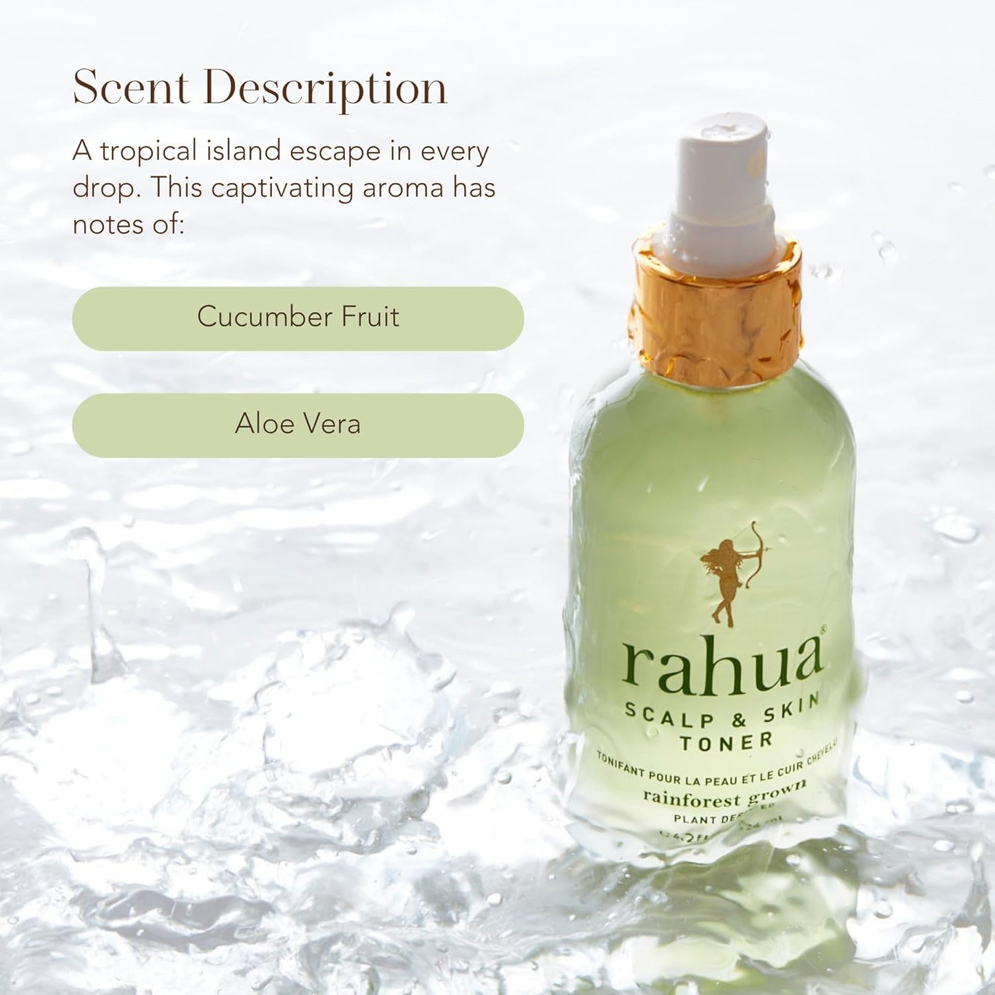 Rahua Scalp & Skin Toner, 4.2 Fl Oz, Revitalizing Hair Toner for Skin Care, Scalp Refresh & Styling, Nourishing Naturally Infused, Plant Powered Ingredients, for All Hair-Types, Vegan