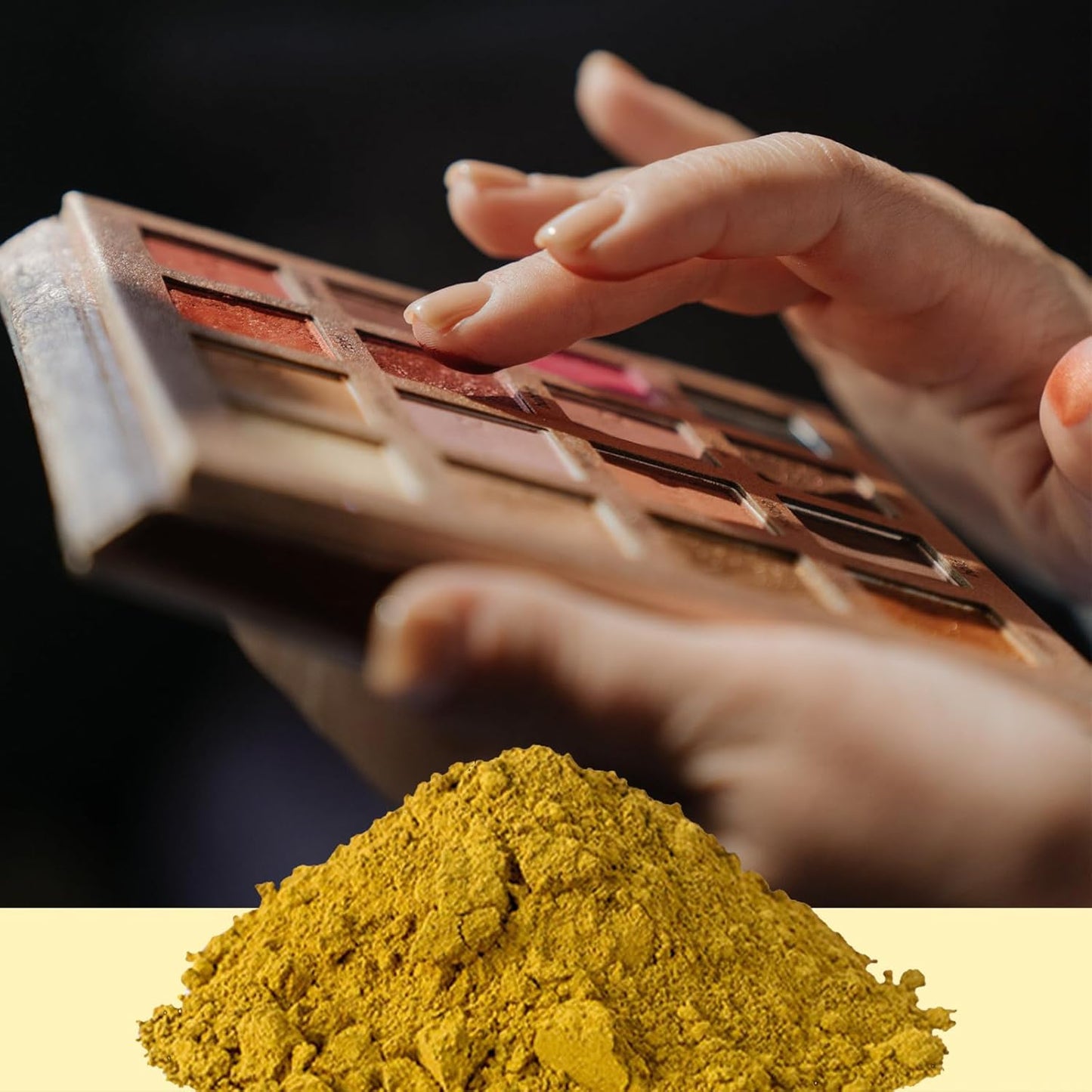 T-Miles Cosmetics Iron Oxide Yellow Pigment(20g) for DIY Eye Shadow Brow Powder Pressed Powder