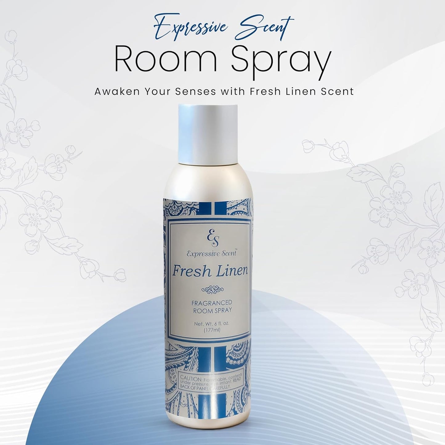 Expressive scents Aromatic Room Spray - Long Lasting fresh linen Air Freshener for Home & Office – Air Freshener for Bathroom & Small Spaces 6 FL Oz