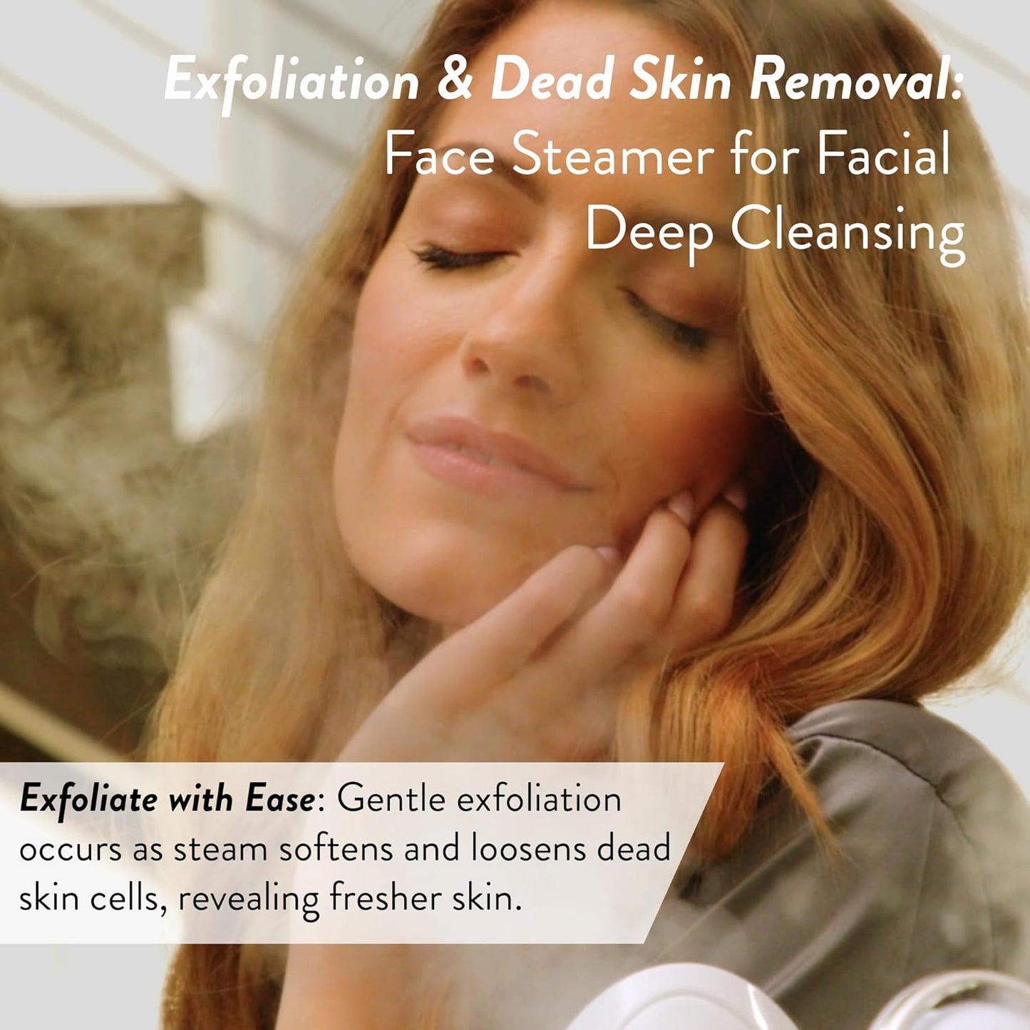 Facial Steamer SPA+ by Microderm GLO - Best Professional Nano Ionic Warm Mist, Home Face Sauna, Portable Humidifier Machine, Deep Clean & Tighten Skin, Daily Hydration for Maximum Serum Absorption