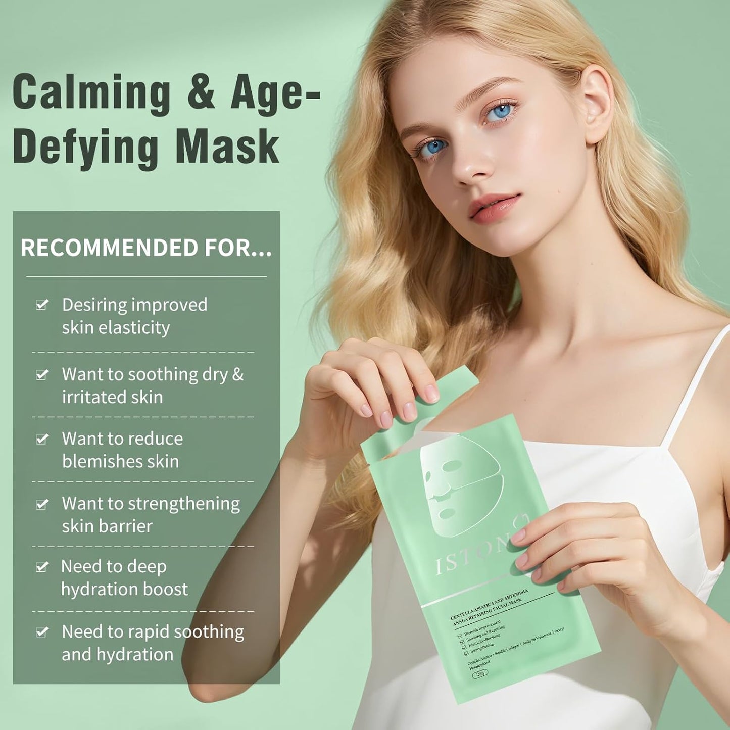 ISTON Overnight Hydrogel Face Mask for All Skin