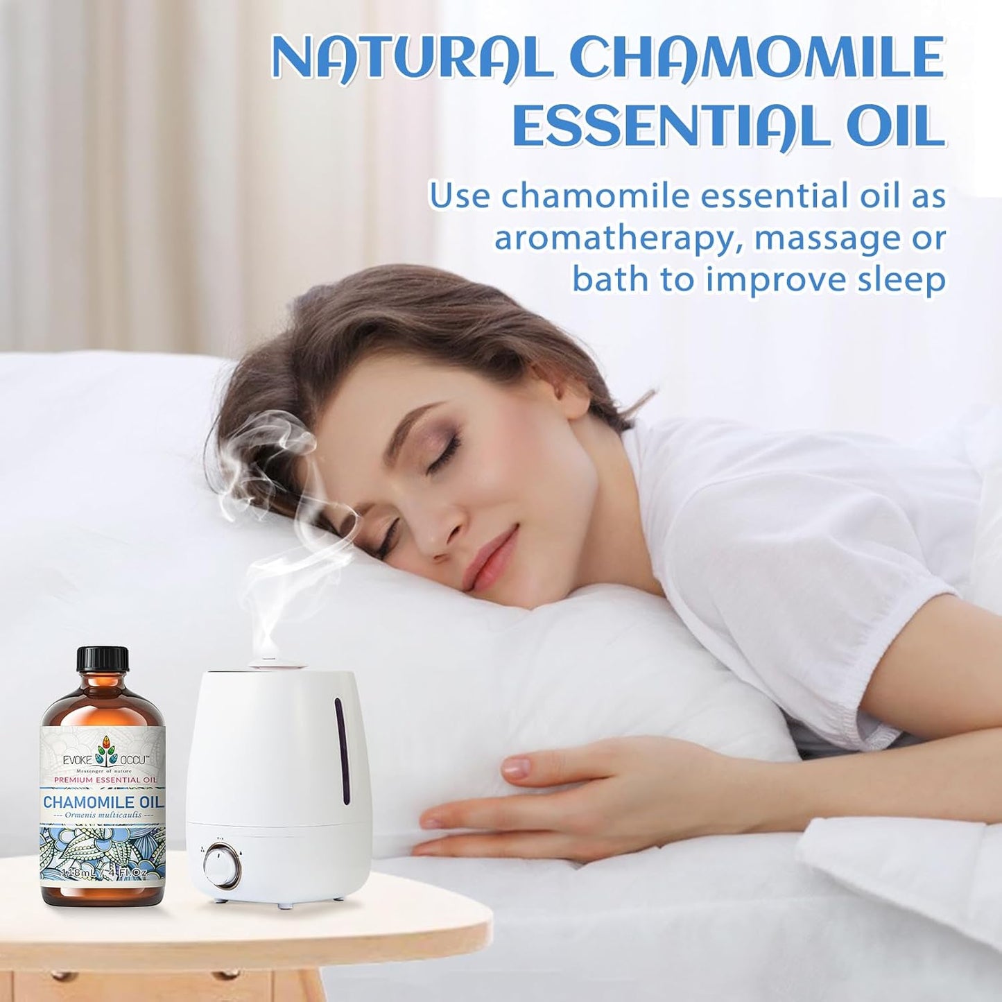 EVOKE OCCU Chamomile Essential Oil for Skin Hair Diffuser Candle Soap Making - 4 FL Oz