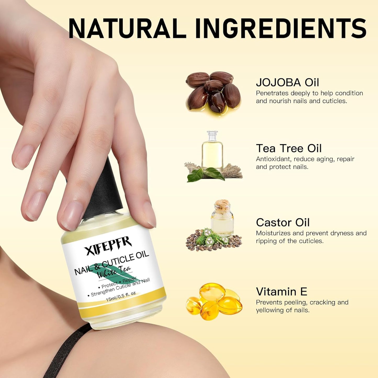 Gel Nail Polish Remover, Gel Polish Remover for Nails with Cuticle Oil and Latex Tape, Gel Nail Remover, Removedor de Esmalte Gel In 2-5 Mins, No Soaking or Wrapping, Gifts for Women