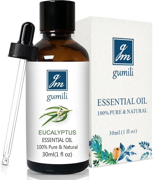Eucalyptus Essential Oil 1 Oz, 100% Pure Natural Eucalyptus Oil, Aromatherapy Essential Oils for Diffuser, Spray, Skin, DIY Body Oils Blends