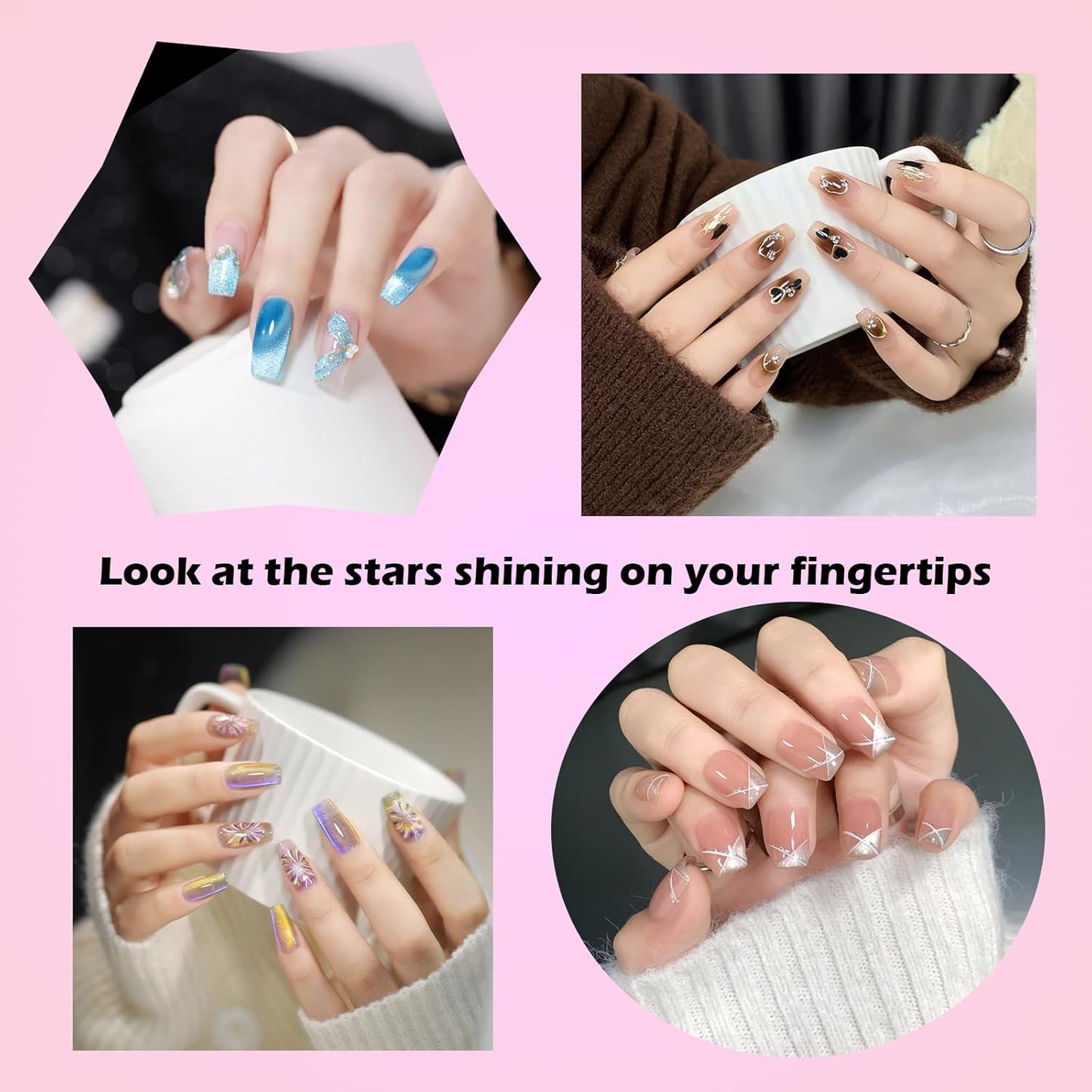 20Pcs Nail Art Brushes Tool Set, Nail Art Double-End Tools, Nail Liner Brushes, Silicone Pen Dotting Pen Tools Nail Art Kit for Home Nail Art DIY Salon Use-White