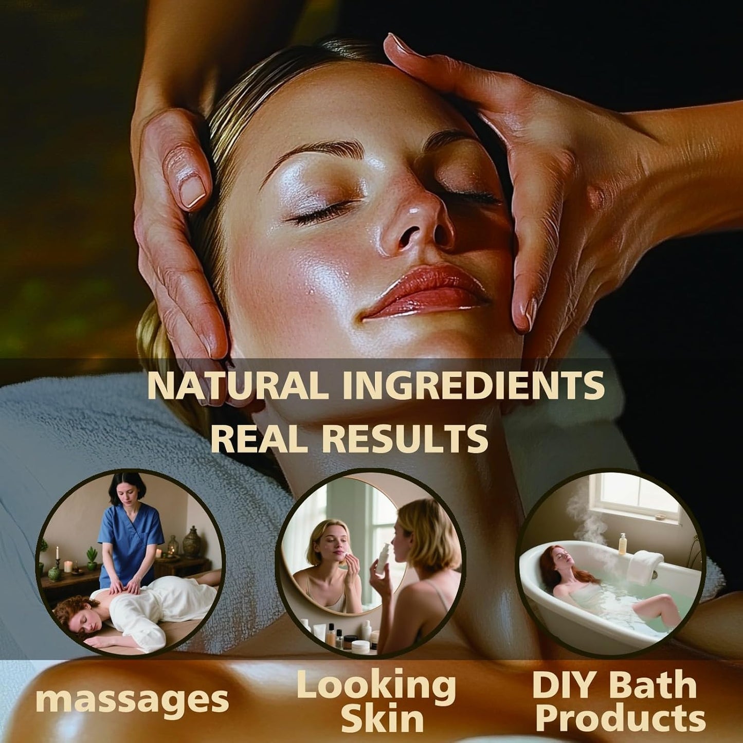 Rose Fragrance Oil-Rose Essential Oil 16.33oz (490ml)-100% Pure Natural Scent for Diffusers, Candles, Soap Making & Aromatherapy-Relaxing Home & Gift Essential Oil for Bath, Massage