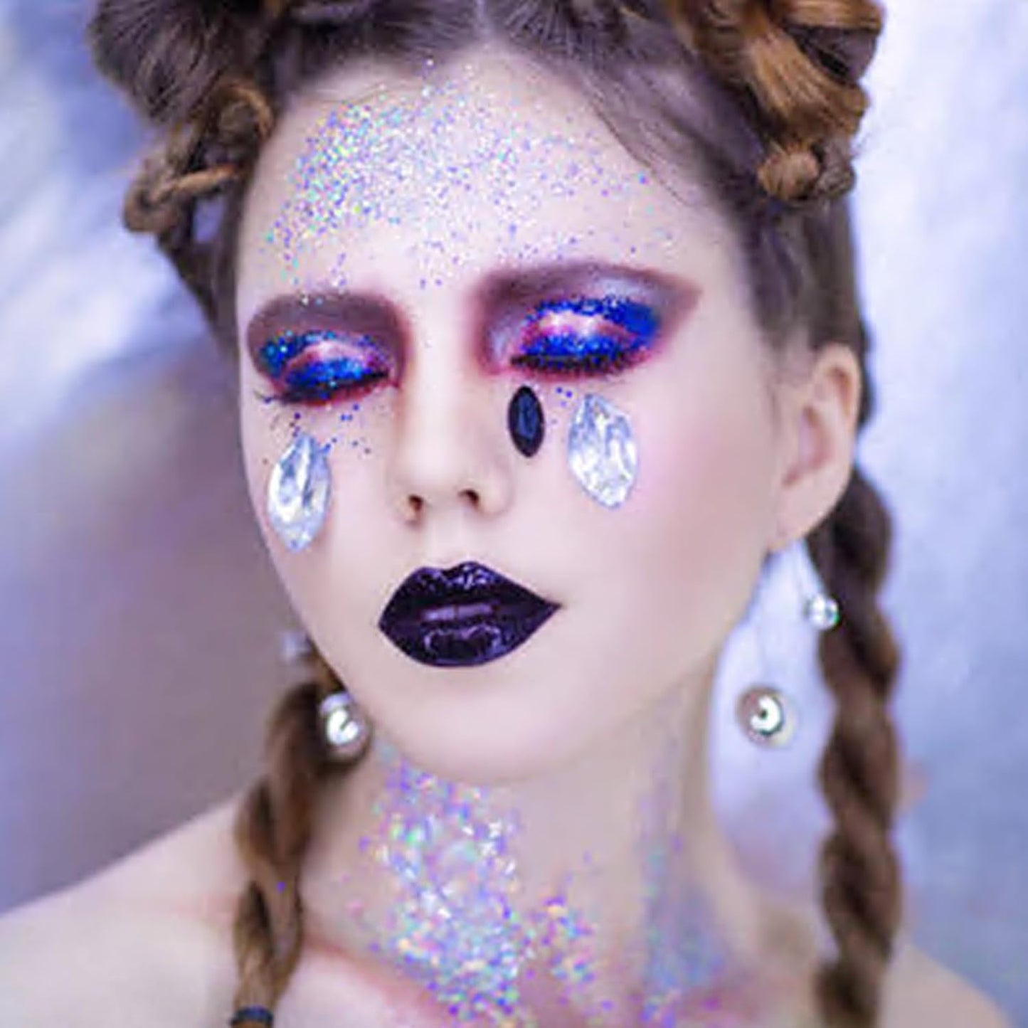 MEICOLY Fine Face Body Glitter,Color Changing Glitter Gel for Body,Face,Hair,Lip,Eye,Long Lasting Holographic Sequins Glitter Face Paint Makeup,Sparkling Pink,50ml