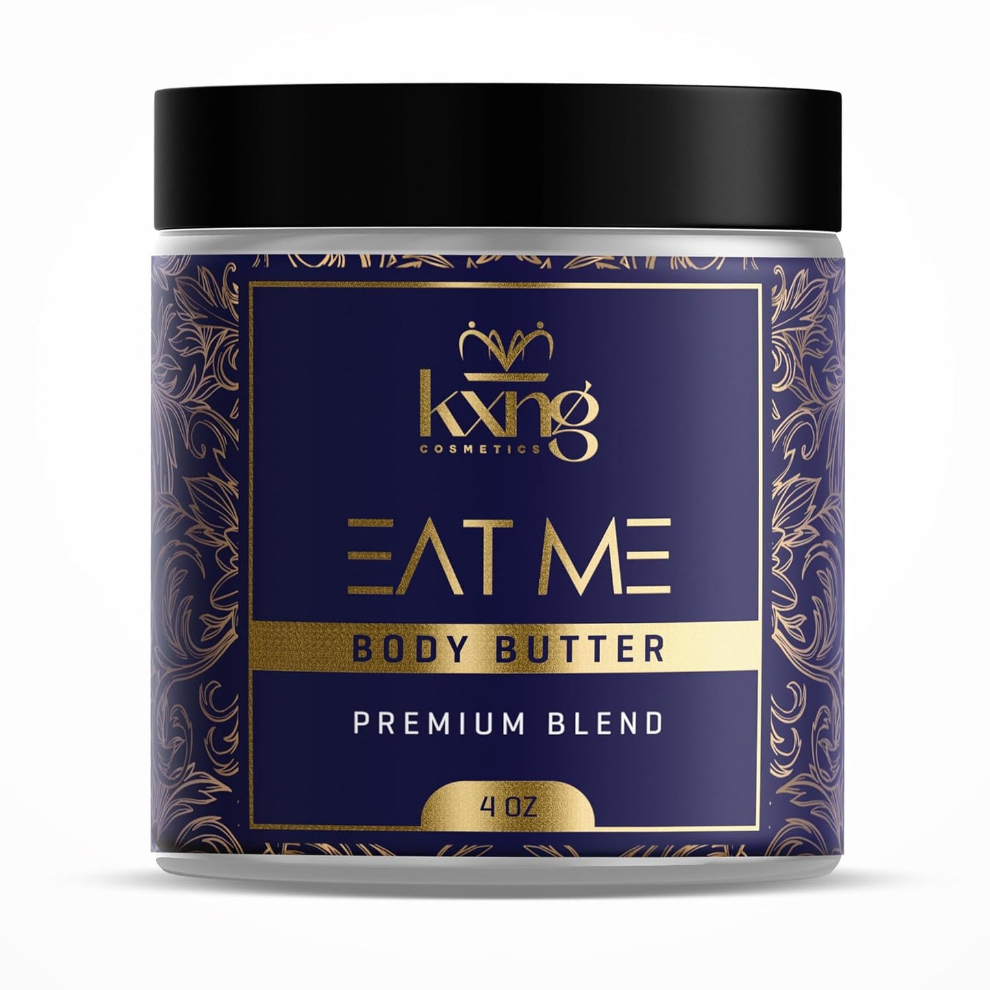 KXNG Cosmetics, Body Butter, Organic Skin Care for Men and Women, Body Moisturizer Lotions and Creams, Raw Shea Butter, Cocoa Butter, Mango, Coconut Oil, Hand, Foot, All Skin Types (Eat Me 2)