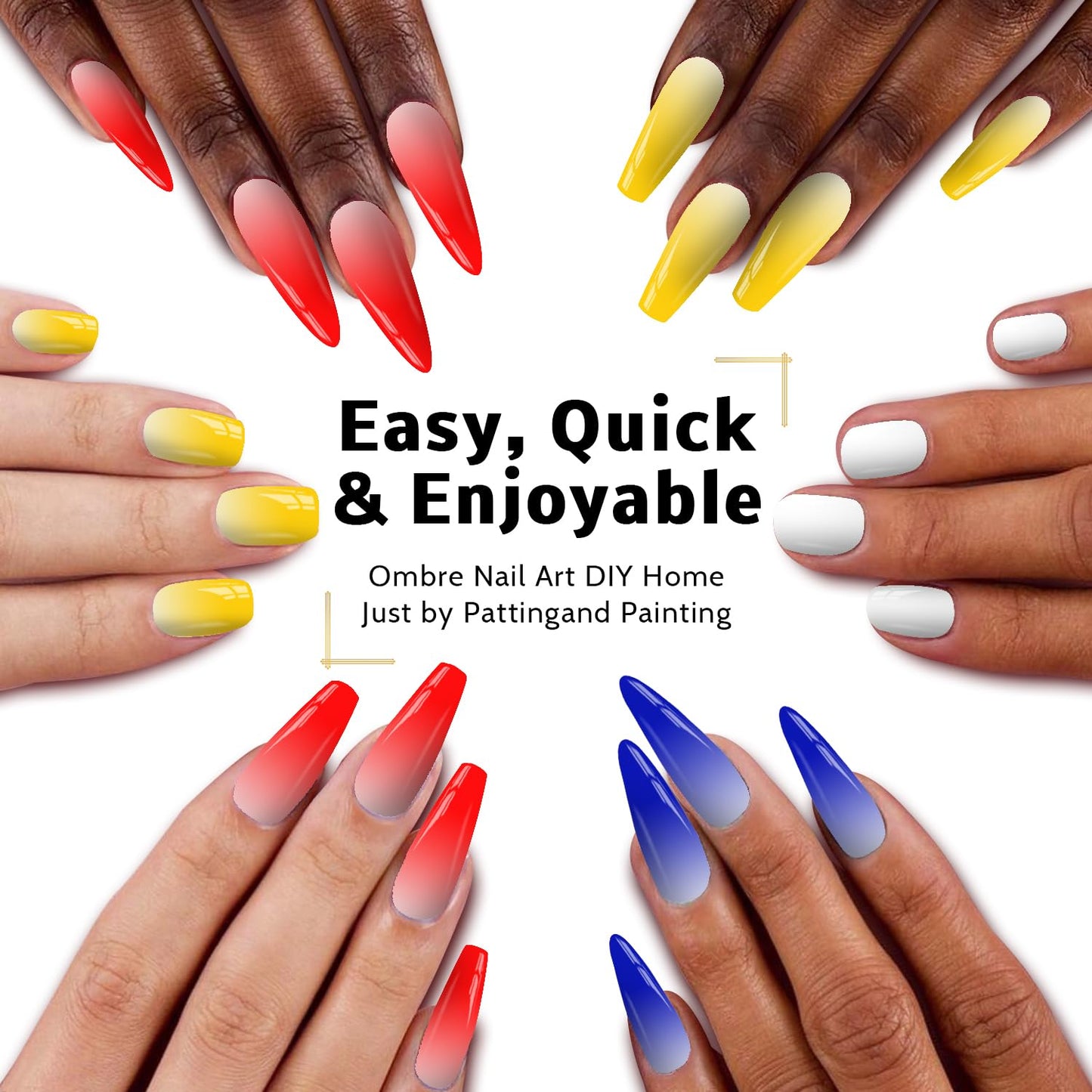 Sponge Pat Paint Nail Gel, Blending Colors Ombre Nails Gradient Gel Nail Blush Blooming Aura Nails Drawing Stripper Floral Painting Nail Art, No Wipe, UV/LED Curing 5ml 1PC (Red)