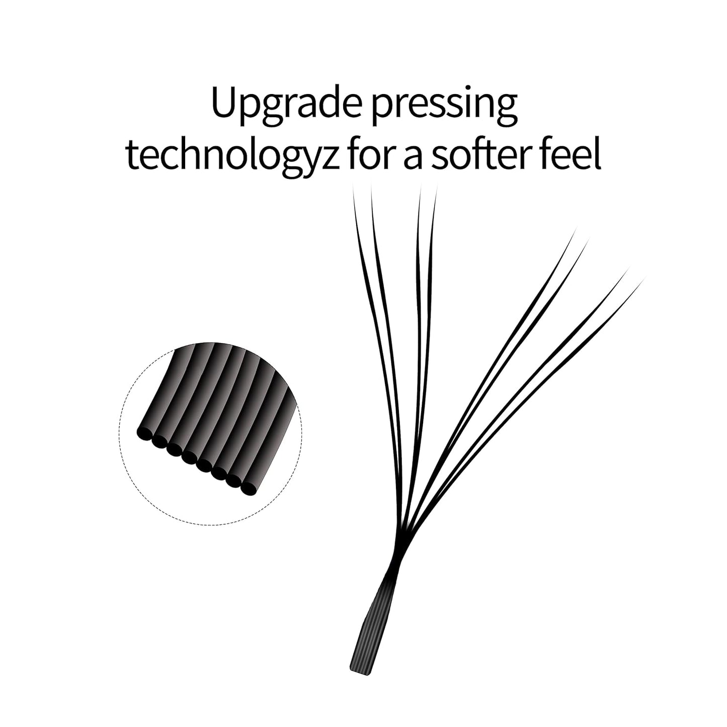 Double Tips 4D W Eyelash Extensions Supplies Thick w lash 0.07mm D curl Mix Tray 8-15mm Premade Fans Russian Volume Faux Mink Matte 12 rows Cluster pre Fanned Eye Lashes(4D-Double Tips-0.07D-11mm)