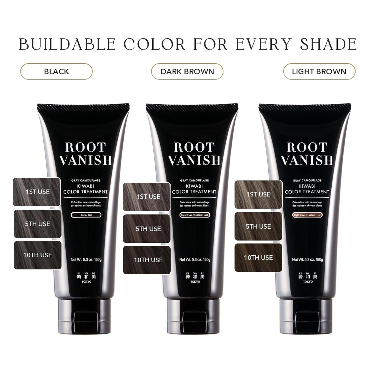 Color Treatment for Gray Coverage – Subtle, Gradual Semi-Permanent Hair Color – Hydrating, Sulfate-Free, Ammonia-Free, Vegan Color Depositing with 31 Botanical Extracts (Dark Brown)