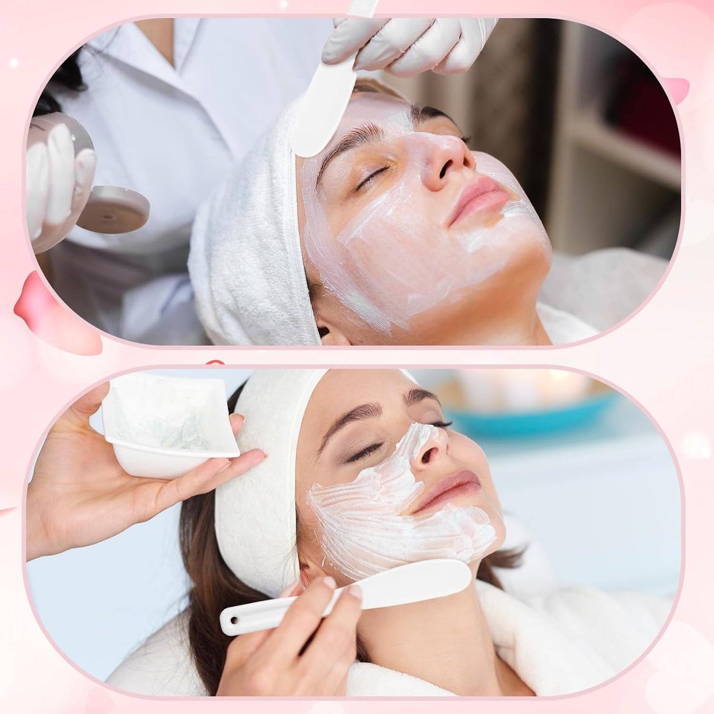 Silicone Face Mask Applicator Tool, 5Pcs Reusable Makeup Spatula,Mask Spatula, Small Plastic Skin Care Spatulas Cream & Lotion Spatulas Tools for DIY Skincare