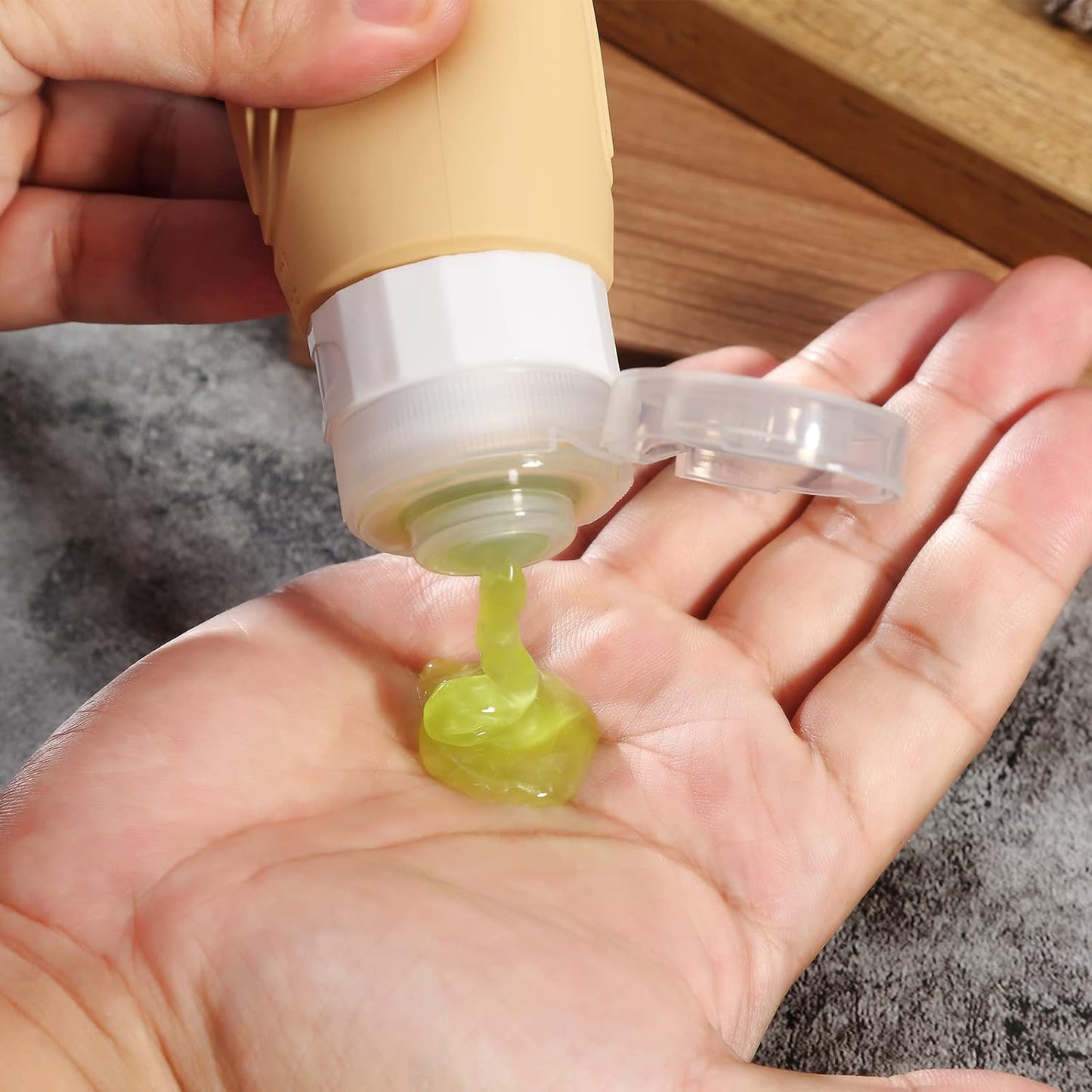 Travel Bottles for Toiletries, Tsa Approved 3oz Travel Size Containers BPA Free Leak Proof Refillable Liquid Silicone Squeezable Travel Accessories for Shampoo Conditioner Lotion (4 Pack)