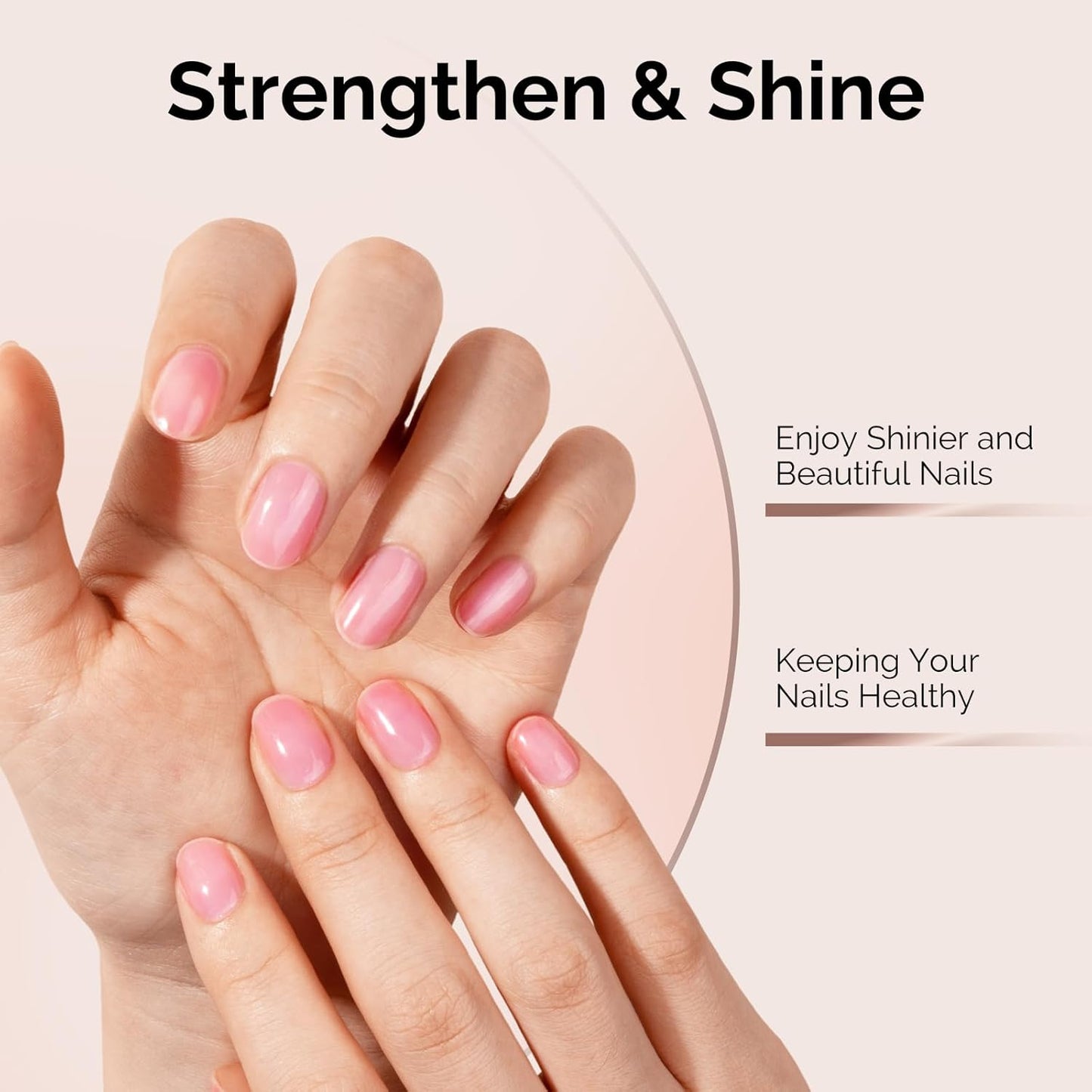 MelodySusie 2PCS Hema Free Gel Top Coat and Base Coat Set,Hema Free,Hpma Free,Tpo Free,No Wipe,Soak off UV LED Drying,Long Lasting Gloss Shiny 15ML