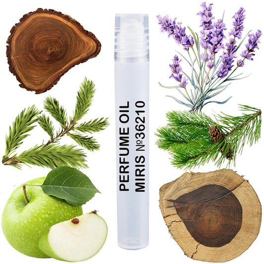 MIRIS Perfume Oil No. 36210, Inspired by Hb Man, Long-Lasting Men Roll-On, Rollerball 0.34 Fl Oz / 10 ml