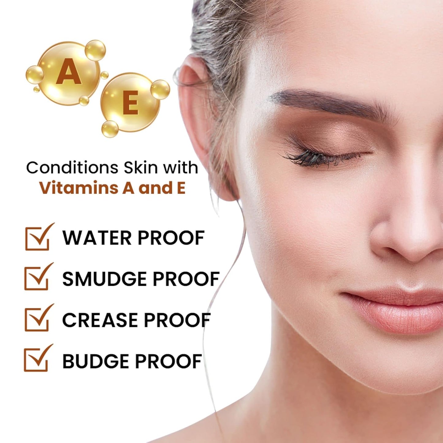 Mommy Makeup Any Wear Creme Eyeshadow - Waterproof, Crease-Proof, Long Lasting, High Pigment, Oil-free - Cream to Powder for Eyes, Cheeks & Lips (Crystal)