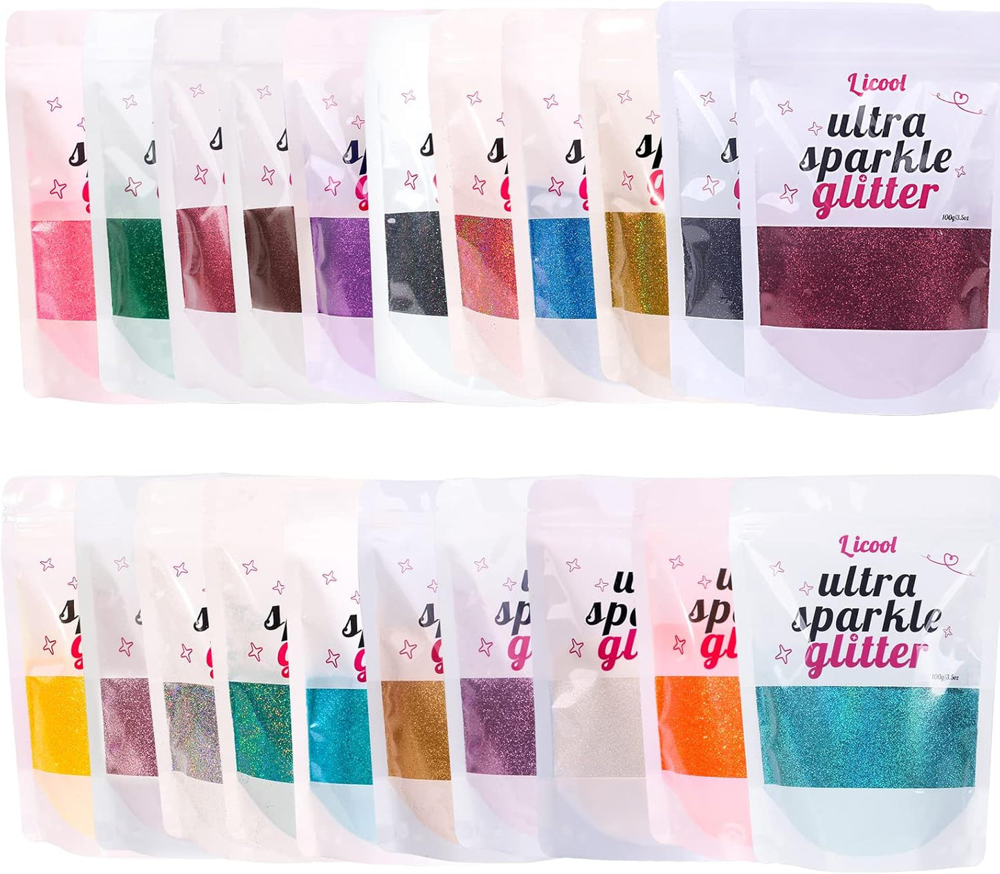 Fine Glitter for Nail Art, 100g/3.5oz Extra Fine Glitter Powder Packs for Epoxy Resin Art, Craft Glitter for Tumblers Candle Slime Making, Festival Body Face Eyeshadow Nail Glitter (Purple)