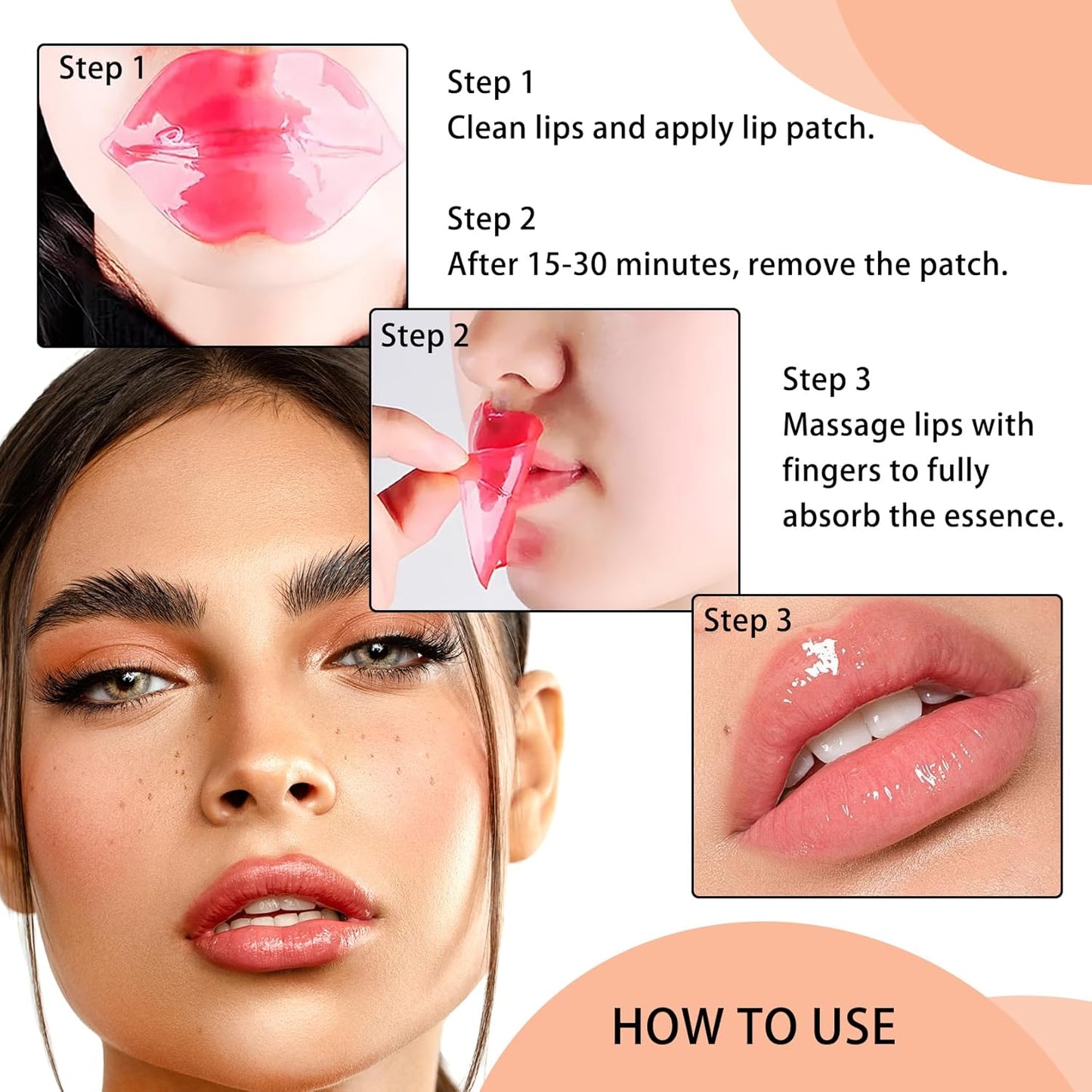 30 Packs Moisturizing Lip Masks,Overnight Lip Patches,Hydrating Lip Mask Set for Lip Care,Plumping Lip Sheet Mask,Lightweight Lip Sleeping Masks for All Skin Types