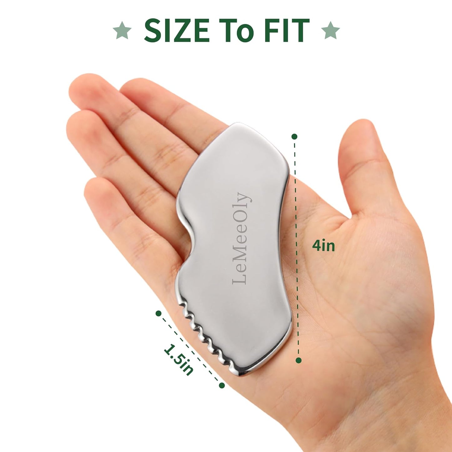 Gua Sha Facial Tools Stainless Steel & Compressed Facial Sponges, Detail Metal GuaSha and Natural Spa Sponges for Facial Cleansing Skin Care，Guasha Stone Face Sculpting Tool for Tighten Skin Daliy Use