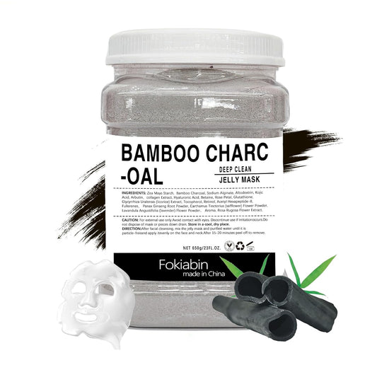 Jelly Mask for Facials, Hydrating & Moisturizing Peel-Off Rubber Gel Face Mask, Skin Care for Deep Hydration & Glow, 23 Fl Oz Jar, Professional Spa Use for All Skin Types with Bamboo essence