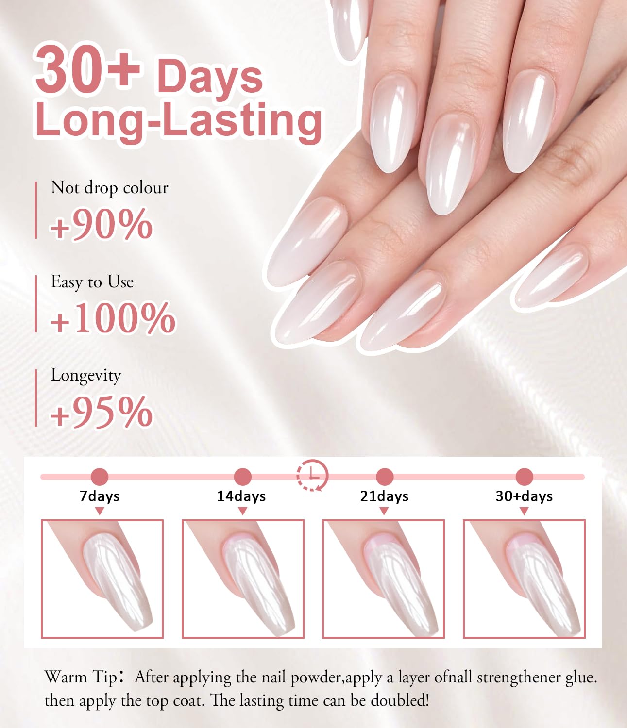 Pearl Chrome Nail Powder - 4pcs Iridescent Aurora Chrome Powder Pearl Mirror Effect Glitter Powder Pearlescent Ice Transparent Mermaid Pigment Dust for Nail Art Diy