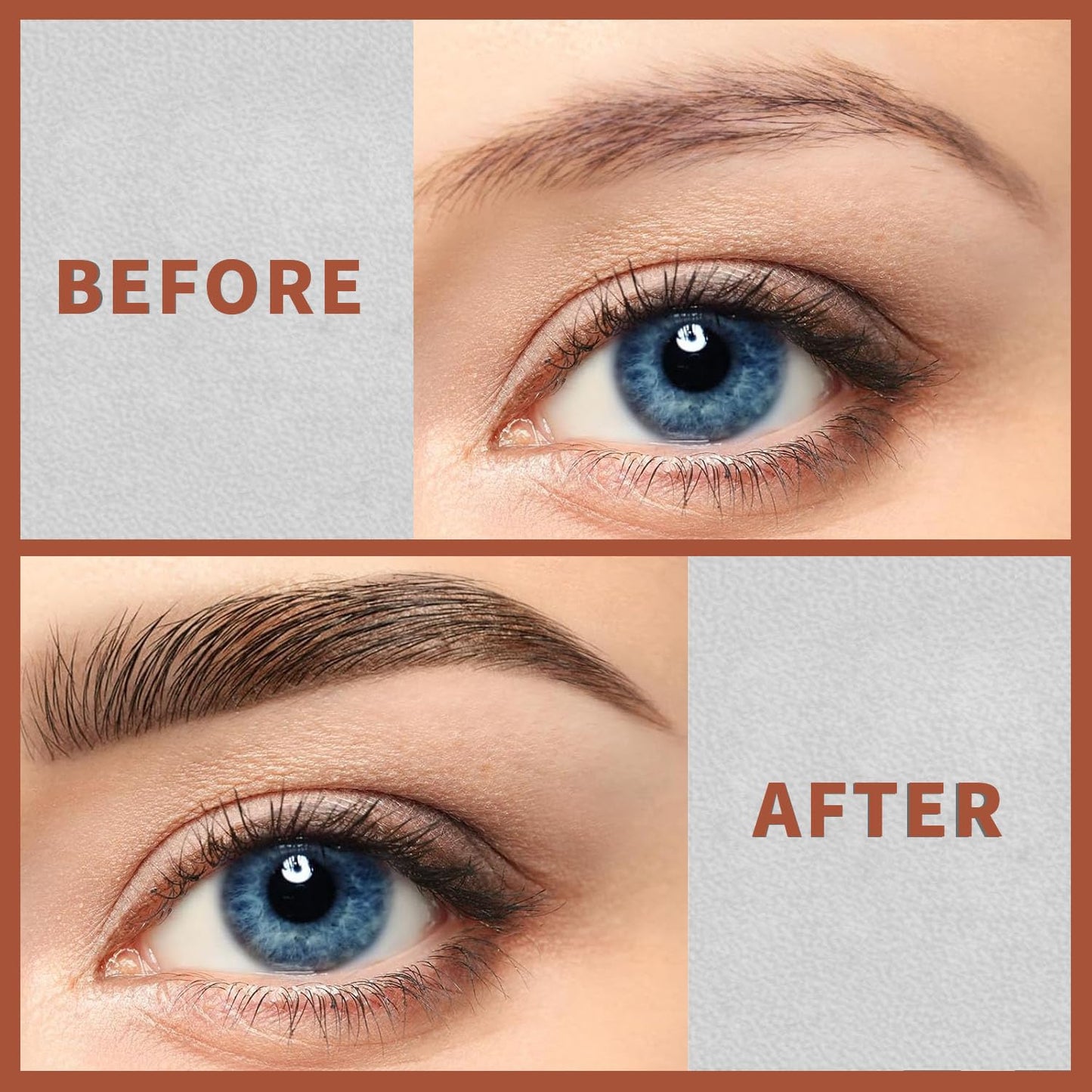 4-Fork Tip Microblading Eyebrow Pen - 2-in-1 Waterproof Eyebrow Pencil, Long-Lasting Natural Hair-Like Brows, Smudge-Proof & Easy to Use (01#Light Brown)