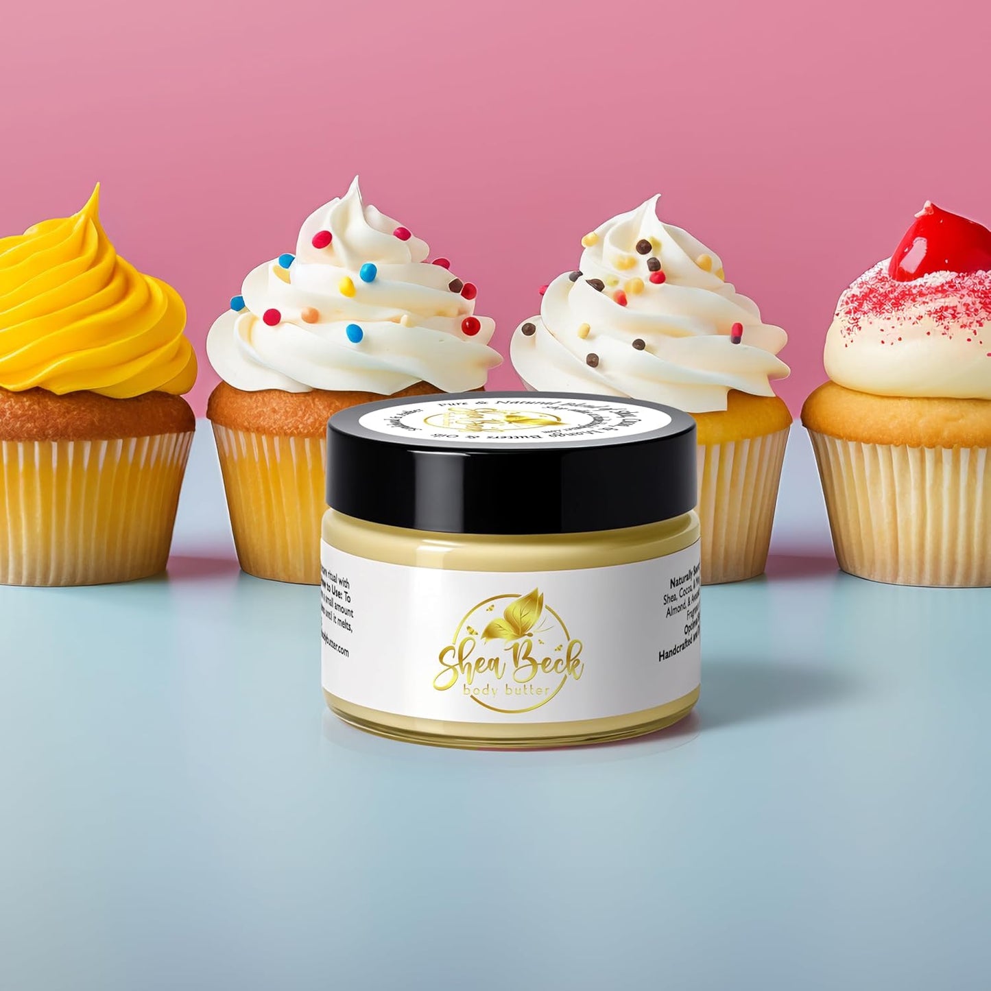 Body Butter Blend: Natural Shea, Cocoa, & Mango w/Jojoba Oil for Radiant Skin and Beard | Moisturizing (8 Oz, Cake Batter/Butter Cream)