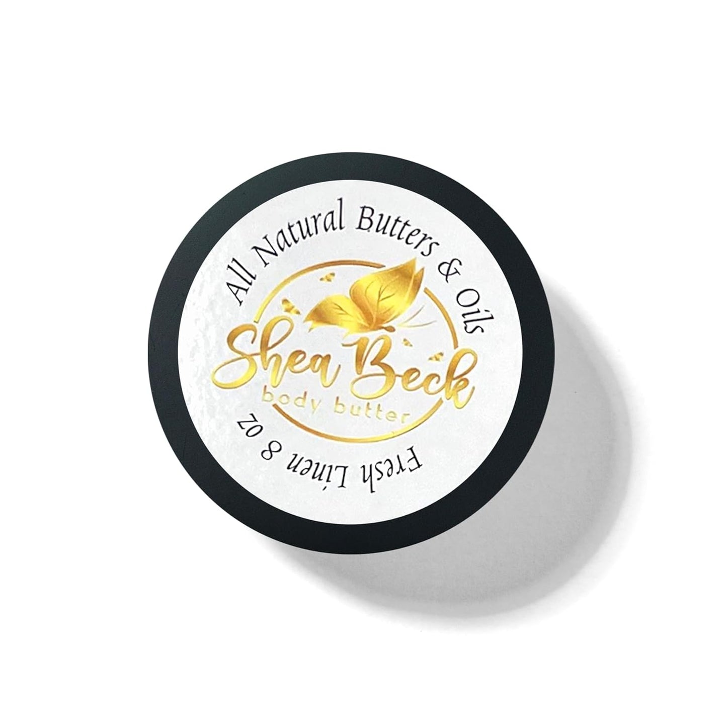 Body Butter Blend: Natural Shea, Cocoa, & Mango w/Jojoba Oil for Radiant Skin and Beard | Moisturizing (8 Oz, Fresh Linen)