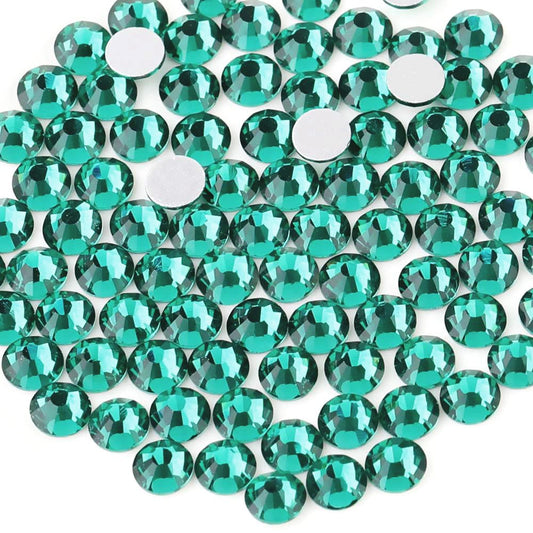 beadsland Flat Back Crystal Rhinestones Round Gems, Blue Zircon (4.6-4.8mm) SS20/1440pcs
