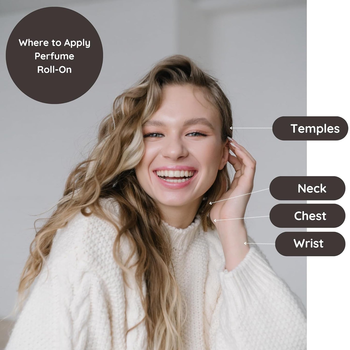 Vanilla Bean Delicious Pure Essential and Fragrance Oil Perfume Roll On with Organic Jojoba Oil, Alcohol Free, Small-Batch, Made in California, 0.34 Fl Oz