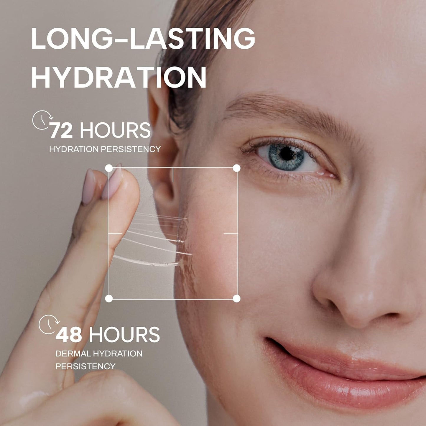 Whamisa Organic Cactus Bouncy Serum, 48 hrs Inner Skin Moisture, 72 hrs Hydrating and Moisturizing, Postbiotics, Facial Ampoule (52ml)