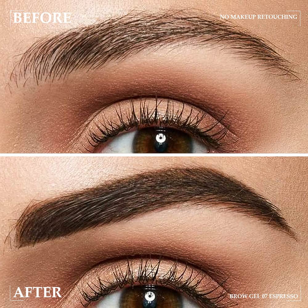 Kaely Thickening Brow Mascara,Tinted Eyebrow Gel Waterproof,Eyebrow Color Makeup,Brow Fast Sculpt,Vegan,Cruelty Free,maquillaje gel para cejas a prueba de agua,07 Espresso