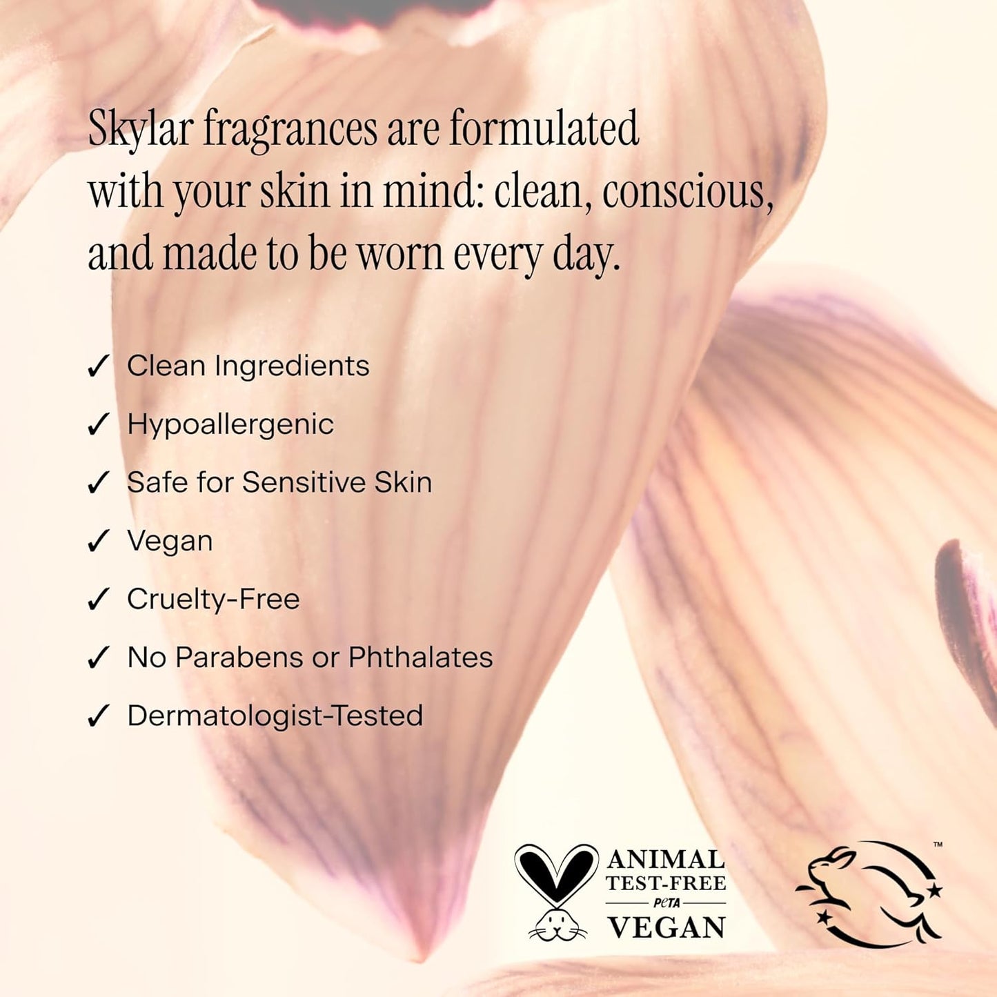 Skylar Nude Skin Eau de Parfum - Hypoallergenic & Clean Perfume for Women & Men, Vegan & Safe for Sensitive Skin, Notes of Pineapple, Vanilla, Coconut- 50mL /1.7 Fl oz