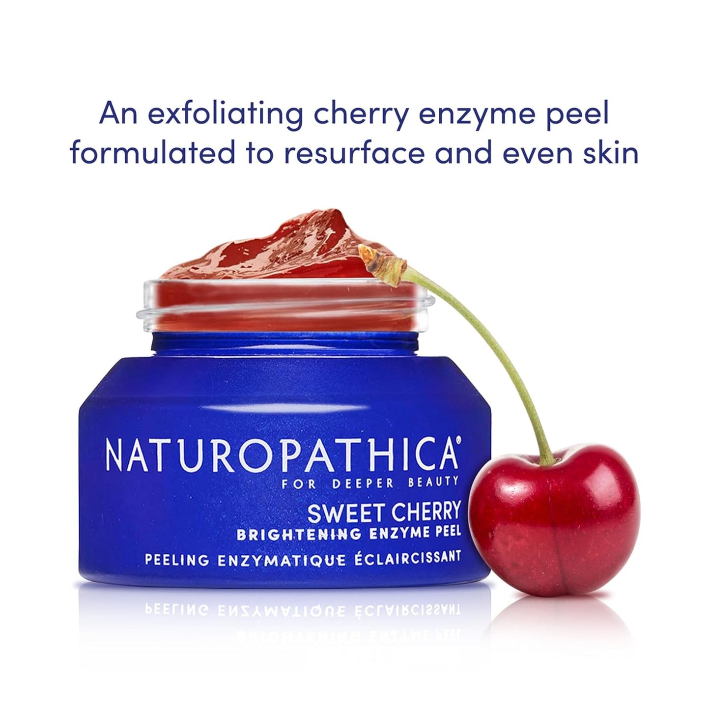 Naturopathica Sweet Cherry Brightening Enzyme Peel, Exfoliating Facial Peel Treatment, Antioxidant Rich Facial Mask to Nourish Skin, 1.69 fl oz