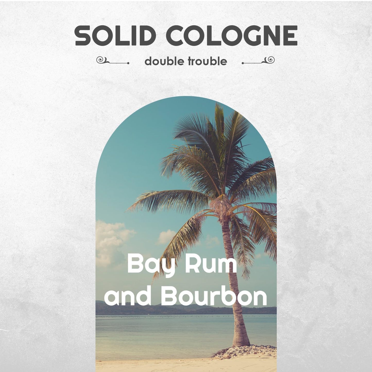 Solid Cologne Sample Set with Bay Rum Solid Cologne and Genlemen's Bourbon Solid Cologne (Bay Rum and Bourbon - 2 Pack - 0.75 oz each)