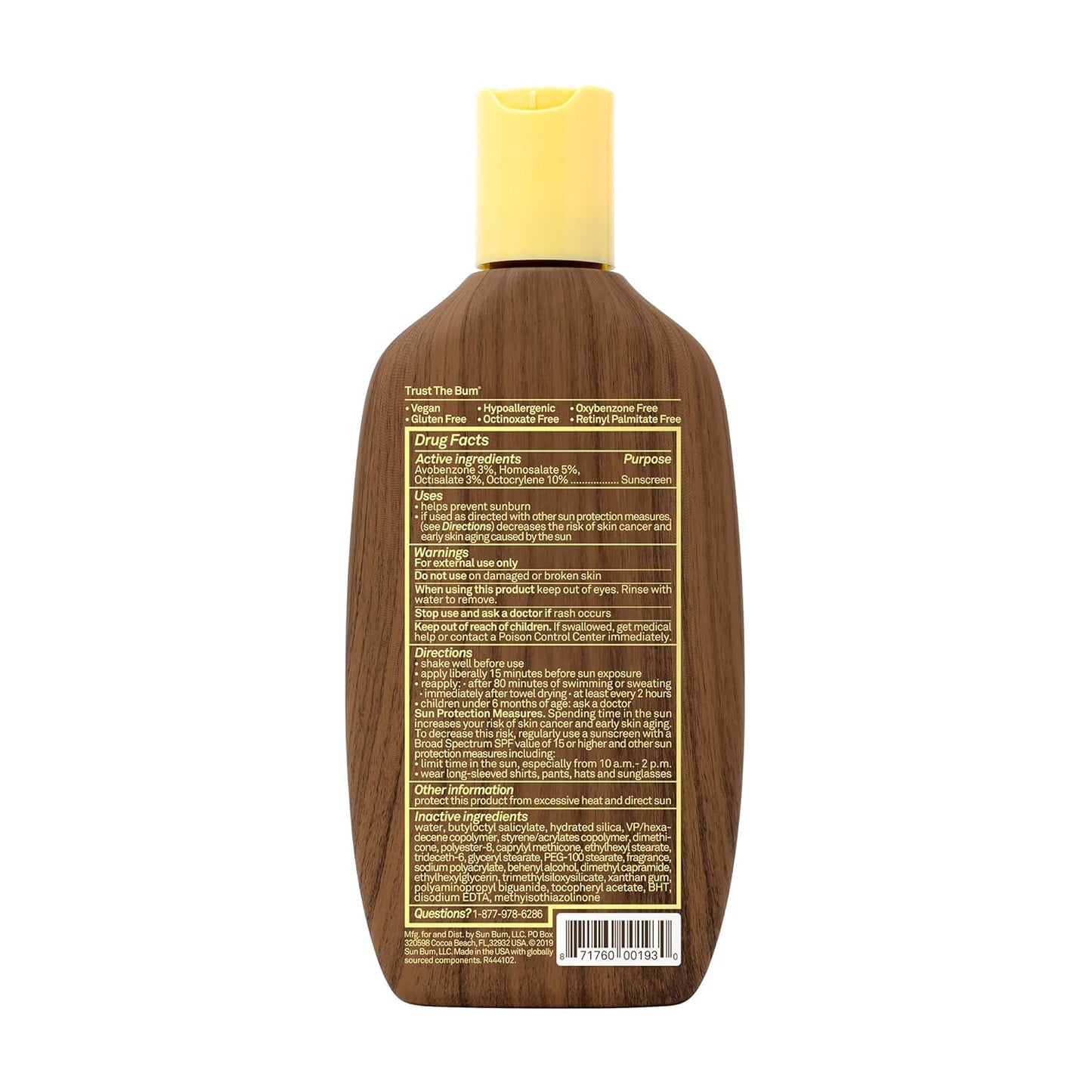 Sun Bum Original Scent SPF 30 Sunscreen Lotion | Vegan and Hawaii 104 Act Compliant (Octinoxate & Oxybenzone Free) Broad Spectrum Moisturizing UVA/UVB Sunscreen with Vitamin E | 8 oz (Pack of 2)