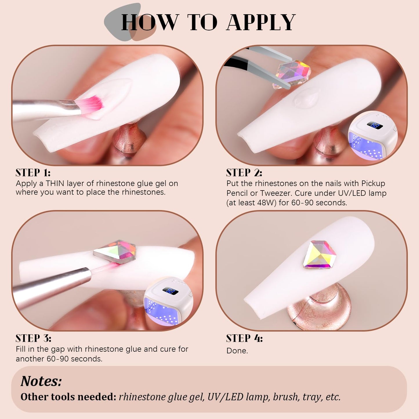 1680Pcs AB Glass Nail Rhinestones 180Pcs Multi Shapes Flatback Nail Gems + 1500Pcs 1.5-4mm Round Crystal, Manicure Nail Charms Diamond Gemstones for Acrylic Nails Decoration