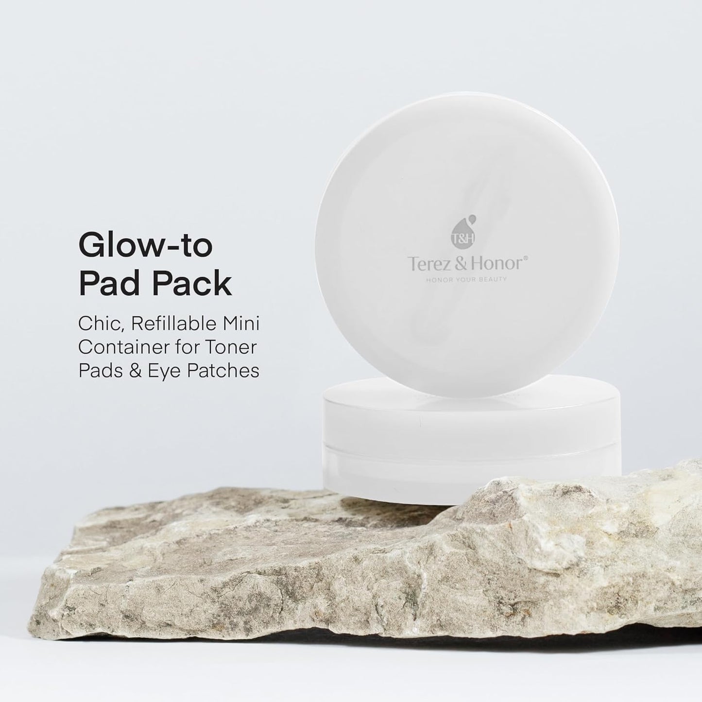 Small Travel Containers for Skincare: 2 Jars Korean Mini Containers with Lids for Toner Pads & Under Eye Patches DIY - Travel-Friendly, Reusable, Leak Proof Skincare Storage, Made in Korea