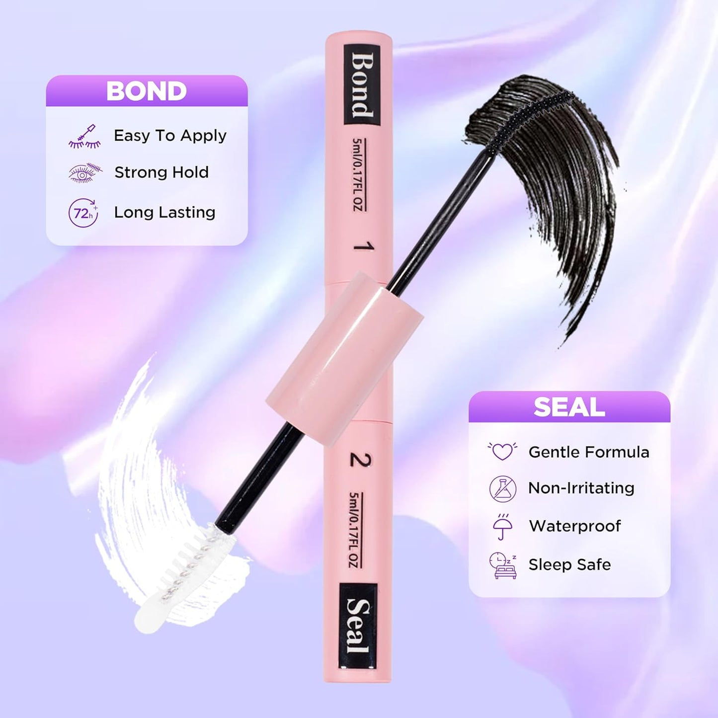 Lash Extension Kit DIY Lash Clusters Kit Eyelash Extensions Individual Lashes Extensions with (Bond,Seal,Tweezers,Remover,168Pcs,Velvet,8-16)