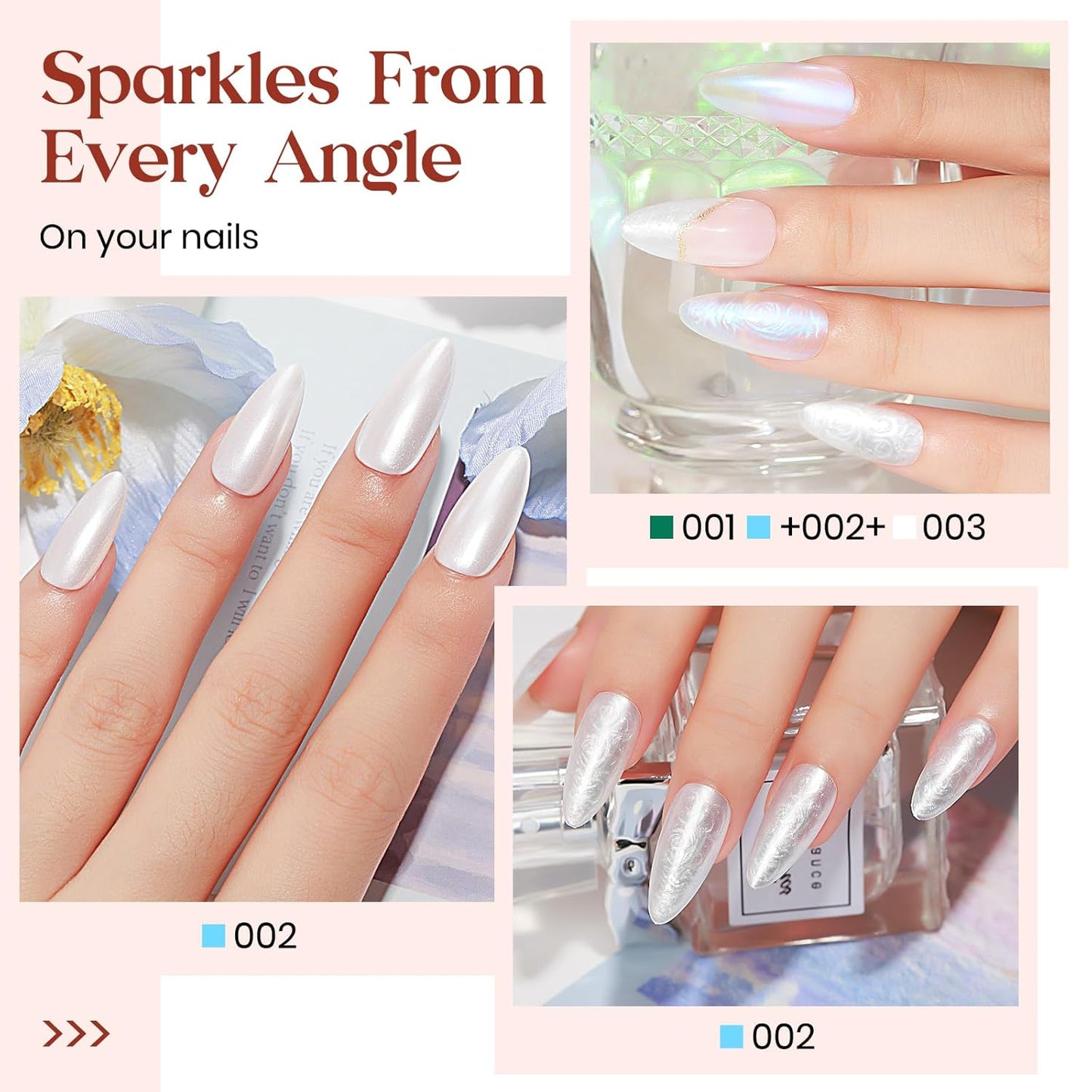 MIZHSE Nail Polish: 15Ml Mermaid Pearl Nail Polish Aurora Milky White Effect Nail Polish, Fingernail and Toenail Polish Glossy Long Lasting Nail Polish Trendy DIY at Home Nail Gift Spree