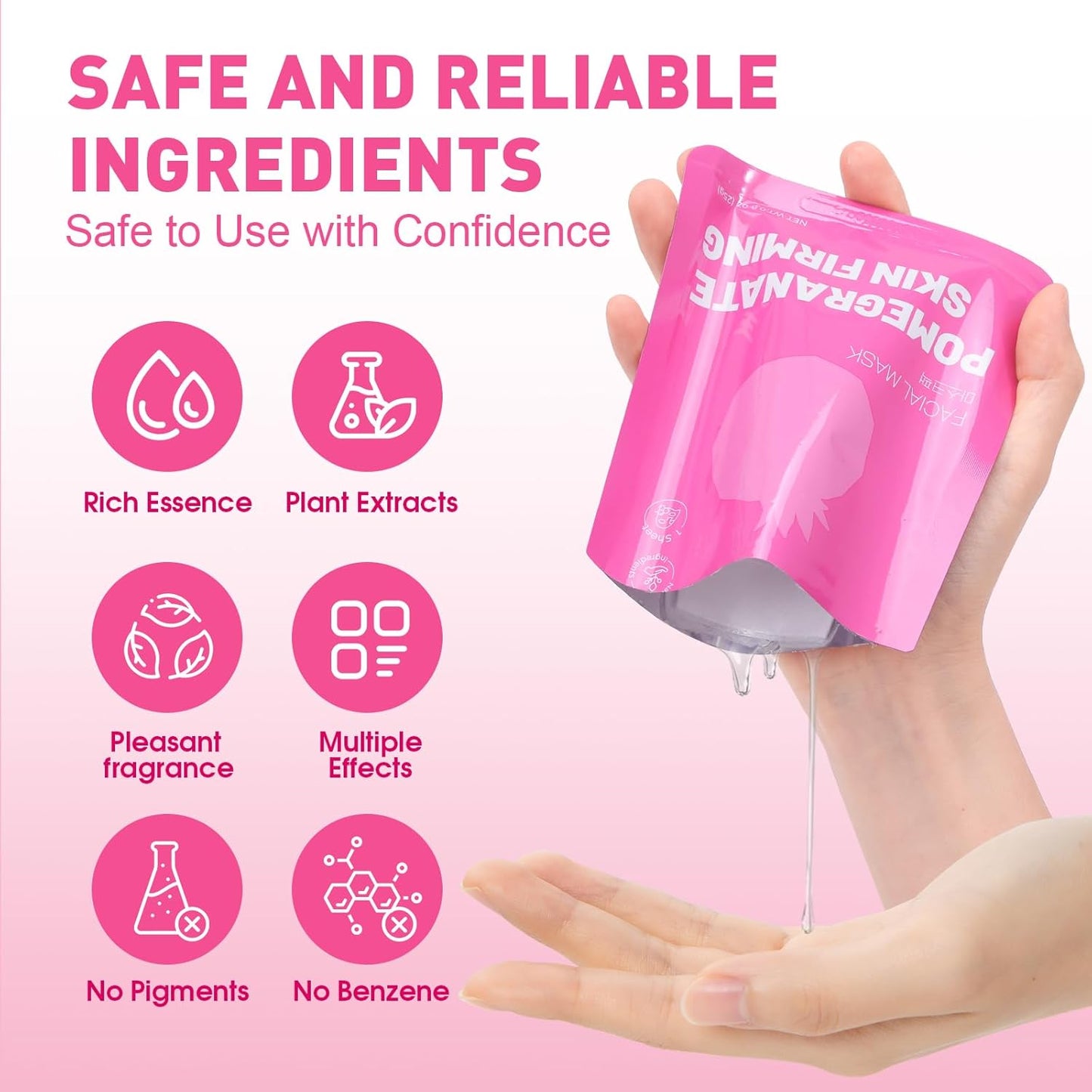 12 Pack Collagen Hydrating Face Masks Skincare, Sheet Face Mask for All Skin Types, Facial Masks Set for Women Skin Care, Face Mask Bulk Spa Gifts for Women