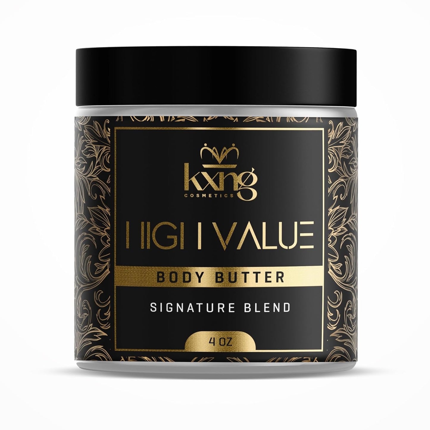 KXNG Cosmetics, Body Butter, Organic Skin Care for Men and Women, Body Moisturizer Lotions and Creams, Raw Shea Butter, Cocoa Butter, Mango, Coconut Oil, Hand, Foot, All Skin Types (High Value)