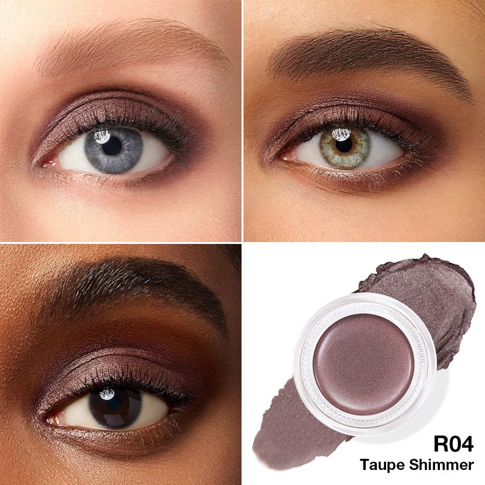 Single Cream Eye Shadow,Nude Brown Matte Natural Monochrome Eyeshadow Palette,Waterproof,Long Lasting Naturing-Looking,Vegan & Cruelty-Free,R04