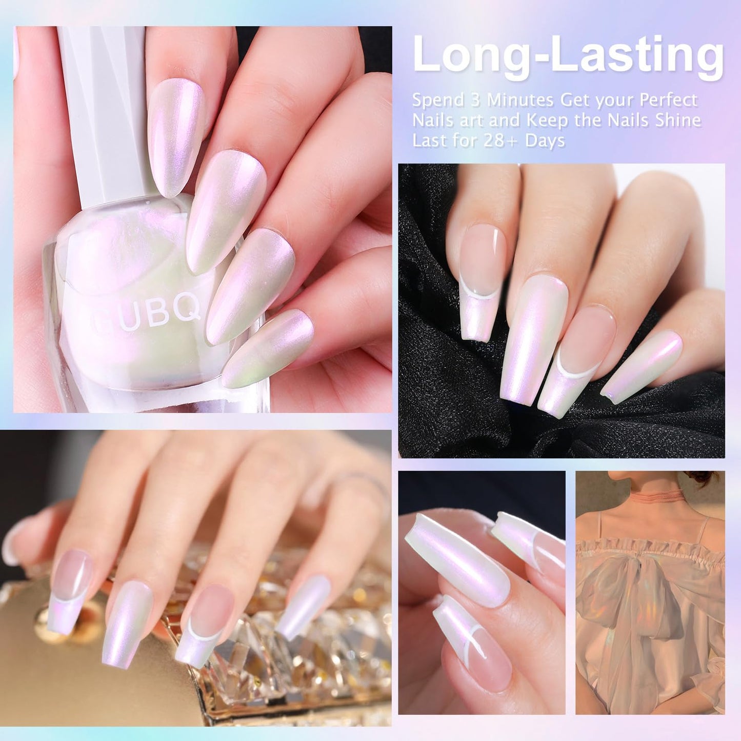 Major Dijit Quick Dry Nail Polish 12ml/0.41fl oz Pearl Regular Nail Lacquer Fast Drying & Long Lasting Nail Polish Nail Art Effect for Nail Salon