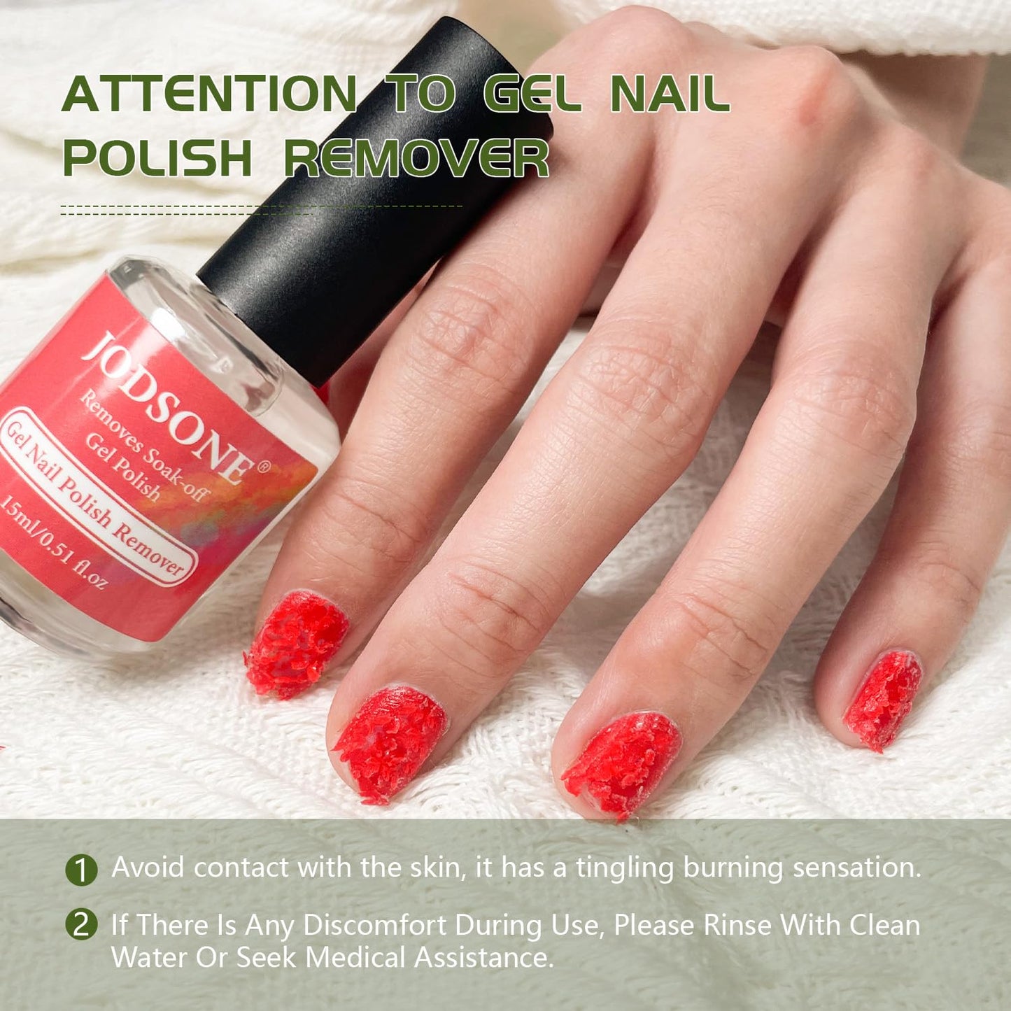 JODSONE Gel Nail Remover Quick Gel Nail Polish Remover and Base Coat Top Coat Simple Set is Suitable for Beginners to Try
