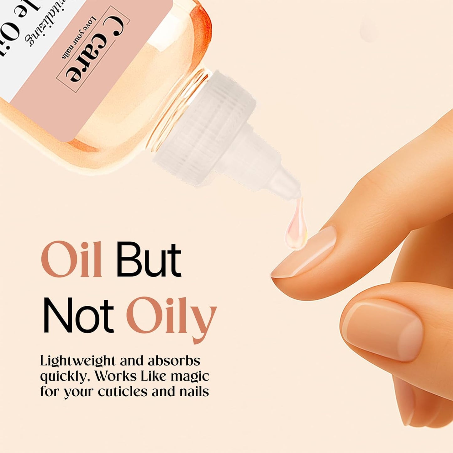 C CARE Vanilla & Sugar cuticle oil For Nails - Repairs Cuticles Overnight - Moisturizes and Strengthens Nails and Cuticles - 8 oz